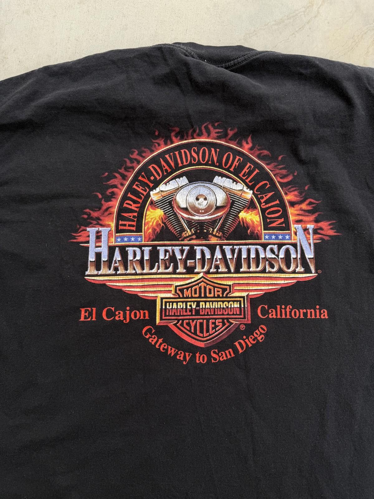 Harley Davidson Vintage 1999 Harley Davidson Lightning AOP Tee XL Rare Size US XL / EU 56 / 4 - 6 Thumbnail