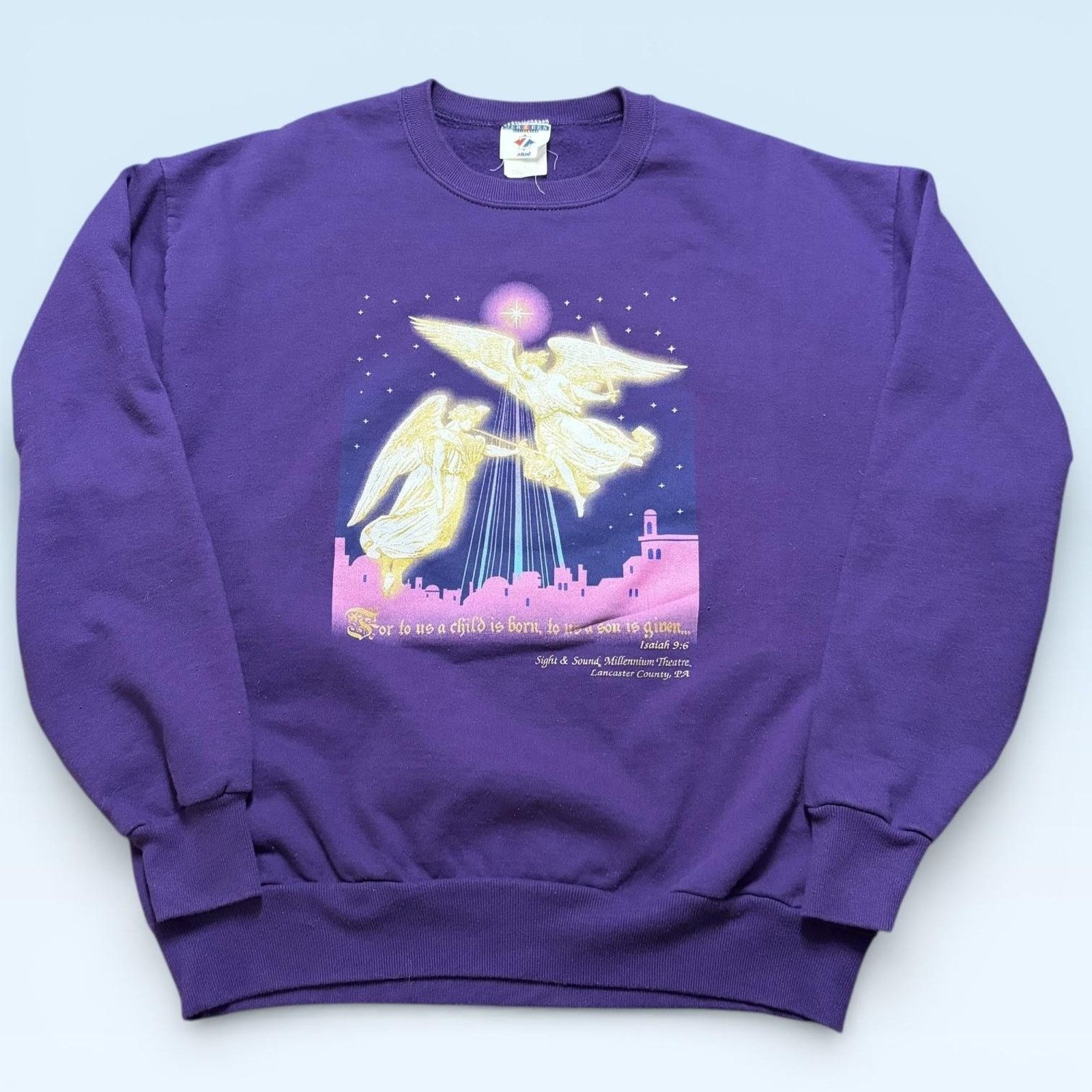 Jerzees Jerzees Sweatshirt L Fleece Angels Christmas Sight & Sound Size US L / EU 52-54 / 3 - 1 Thumbnail