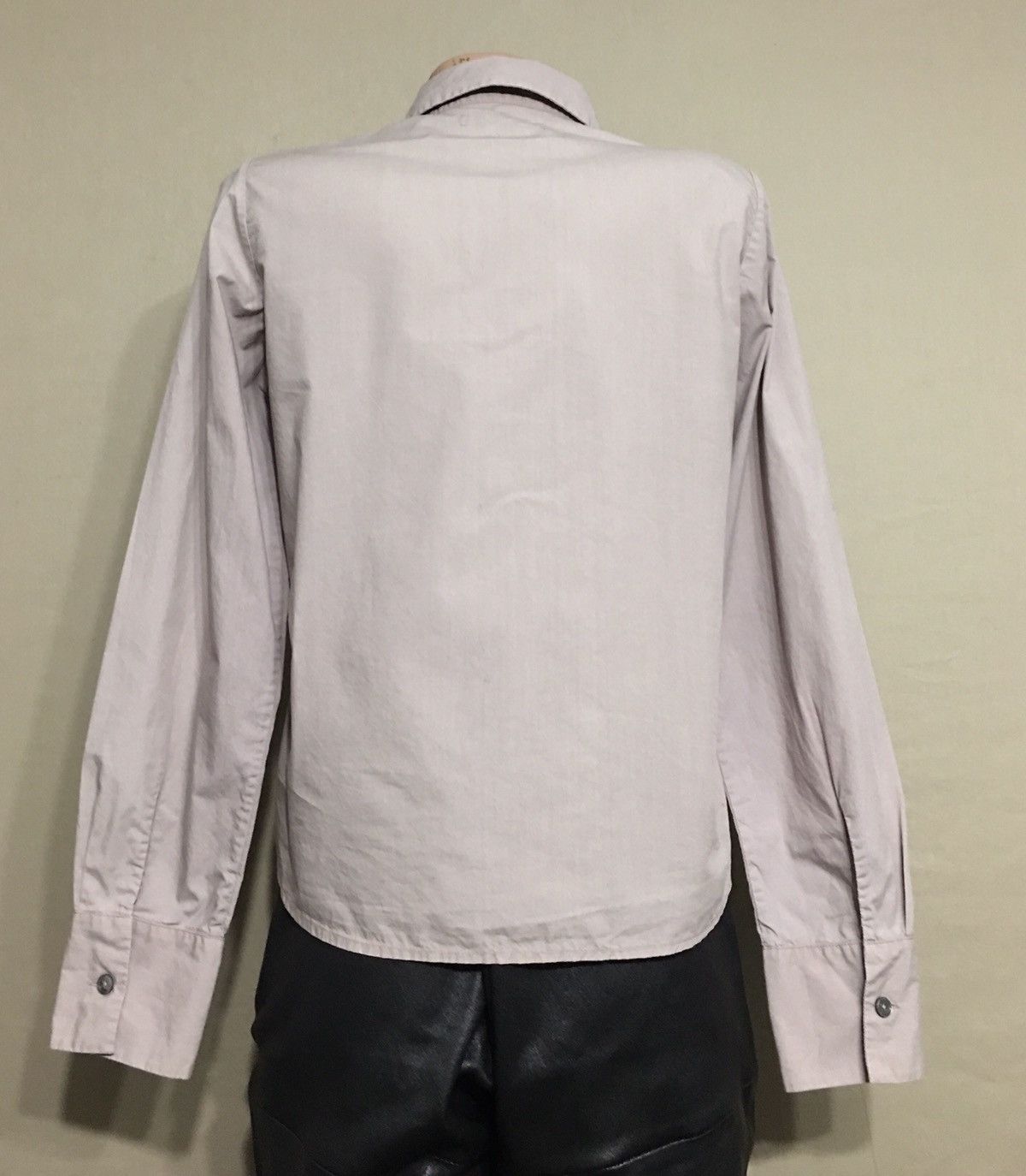 Designer Jan Machenhauer Susan Cotton Shirt Ash Grey EU 36 Size XS / US 0-2 / IT 36-38 - 5 Thumbnail