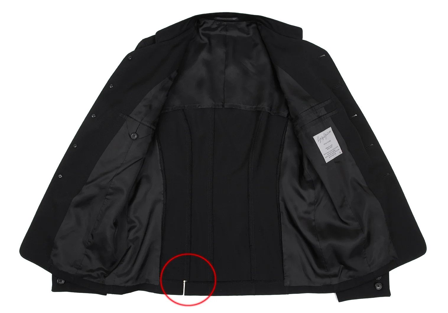 Yohji Yamamoto Yohji Yamamoto Wool Gabardine Jacket Black Size US M / EU 48-50 / 2 - 11 Thumbnail