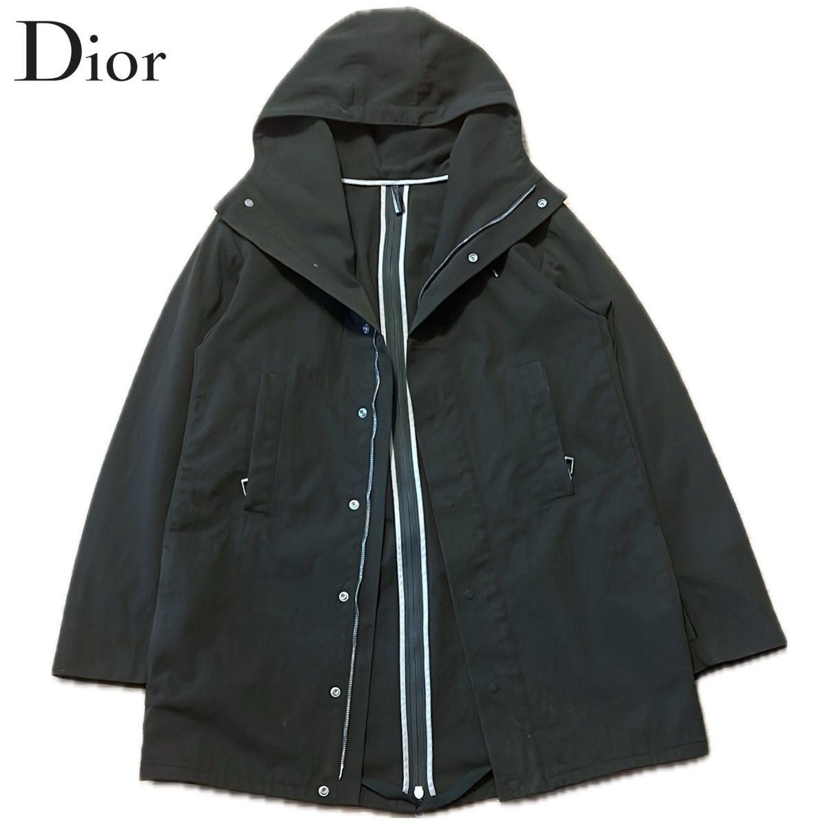 Dior × Hedi Slimane × Kris Van Assche Dior AW12 “A Soldier On My Own” Fishtail Military Parka Size US S / EU 44-46 / 1 - 1 Thumbnail
