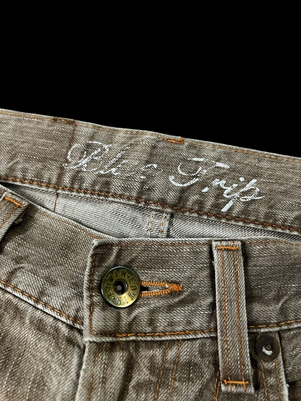 If Six Was Nine Vintage Edwin 503 Blue Trip Mud Wash Jean Size US 30 / EU 46 - 9 Thumbnail