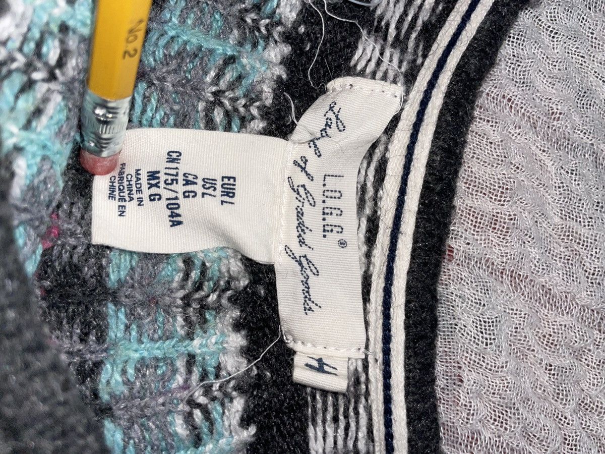 H&M L.O.G.G. H&M Gray Fair Isle Yoke Sweater Size L / US 10 / IT 46 - 4 Thumbnail