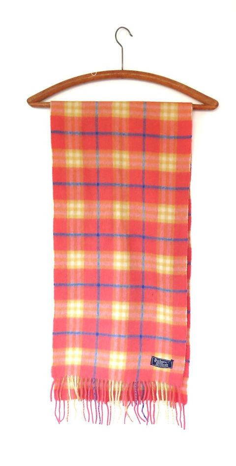 Burberry × Vintage 🔥 Vintage Burberry Cashmere Checked Scarf Size ONE SIZE - 4 Thumbnail