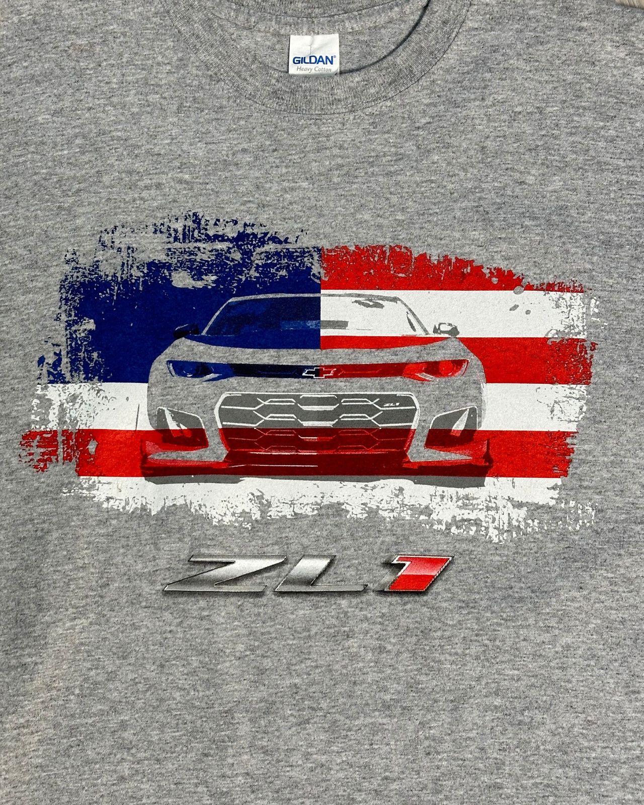 Chevrolet Chevrolet Camaro ZL1 Car Men's Gray T-Shirt - Size Medium Size US M / EU 48-50 / 2 - 3 Thumbnail