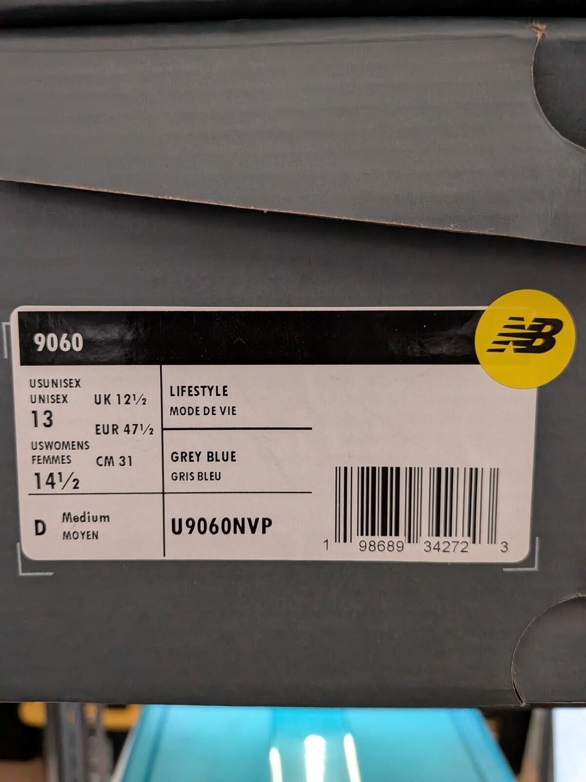New Balance New Balance 9060 U9060NVP Arctic Grey/Vintage Indigo US13 Size US 13 / EU 46 - 8 Thumbnail