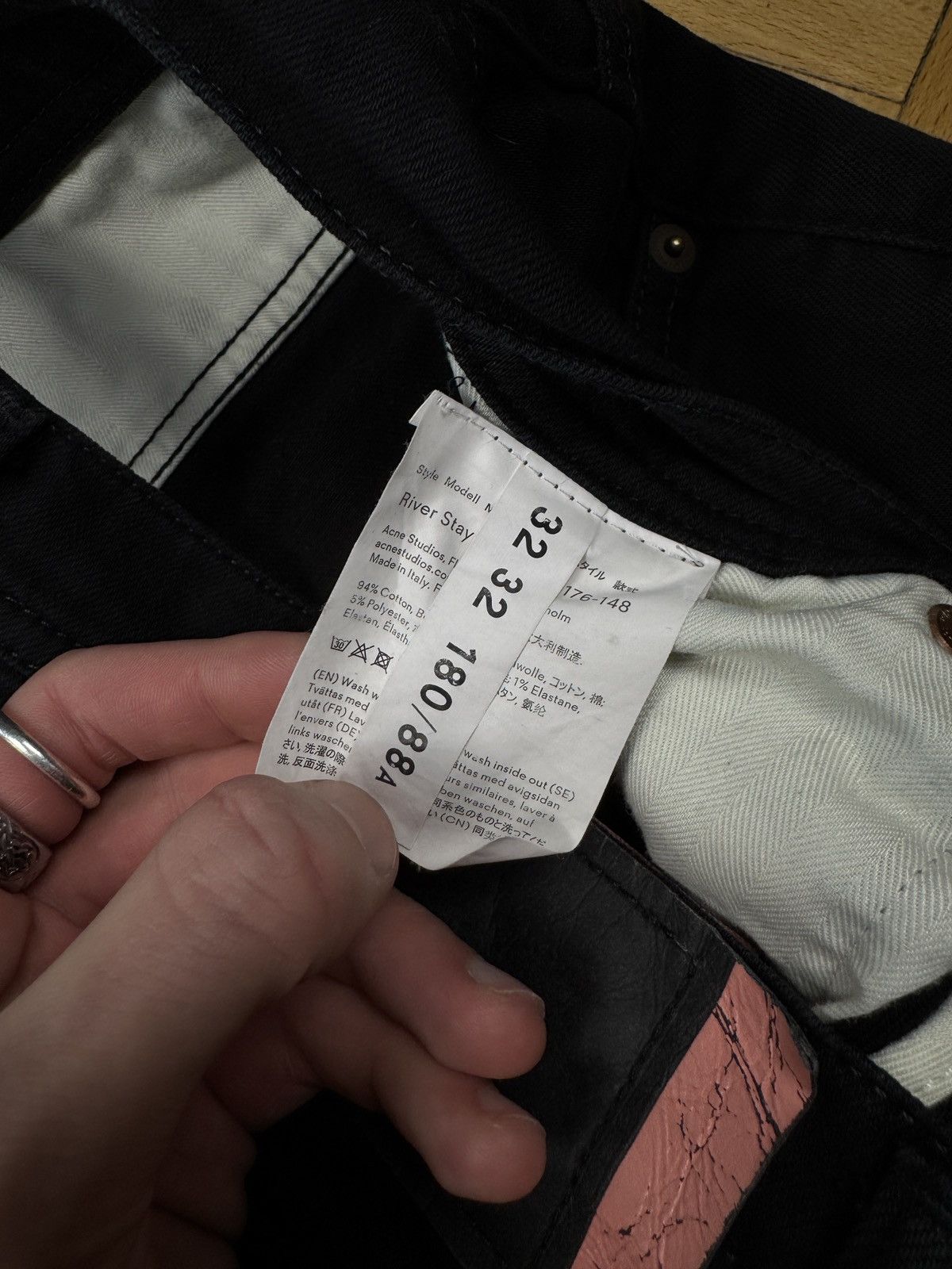 Acne Studios Acne Studios River Stay Black Pants Size US 32 / EU 48 - 4 Thumbnail