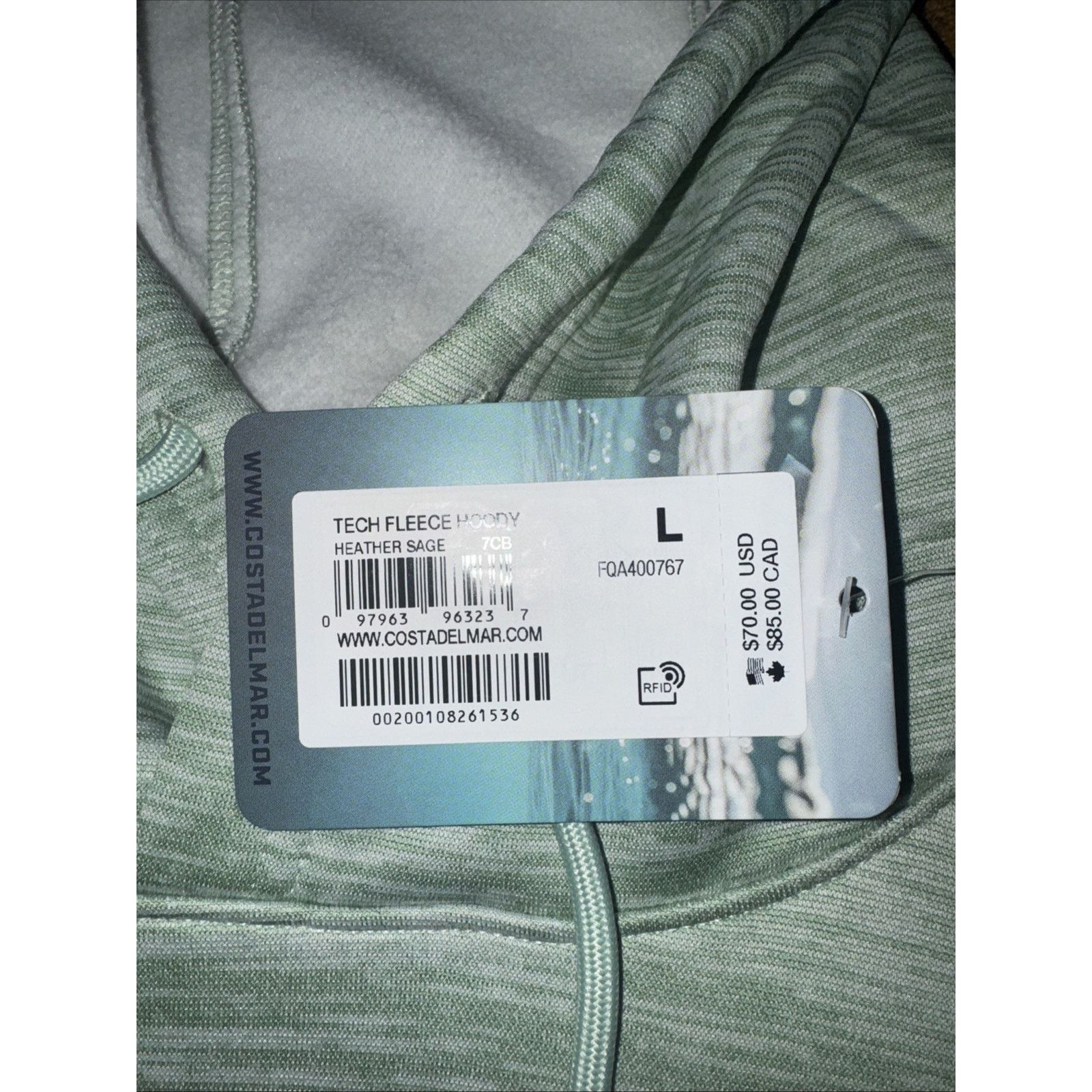Costa Del Mar × Oakley Costa Pullover Hoodie Green Large BNWT Size US L / EU 52-54 / 3 - 3 Thumbnail