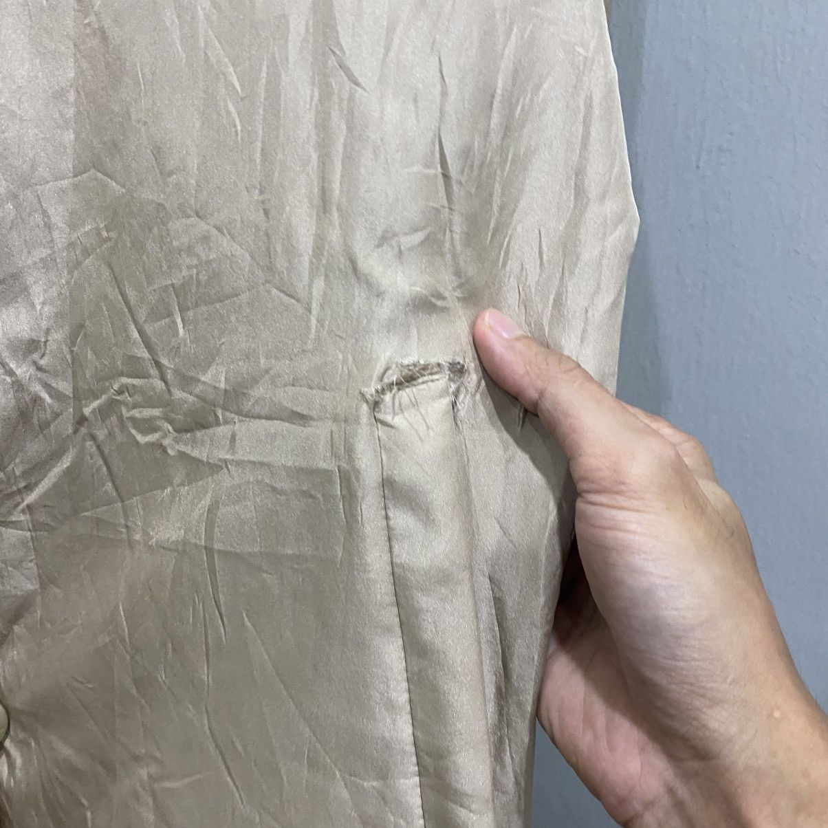 Balmain VINTAGE BALMAIN 1990s Reversible Striped Rabbit Fur Coat L Size L / US 10 / IT 46 - 12 Thumbnail