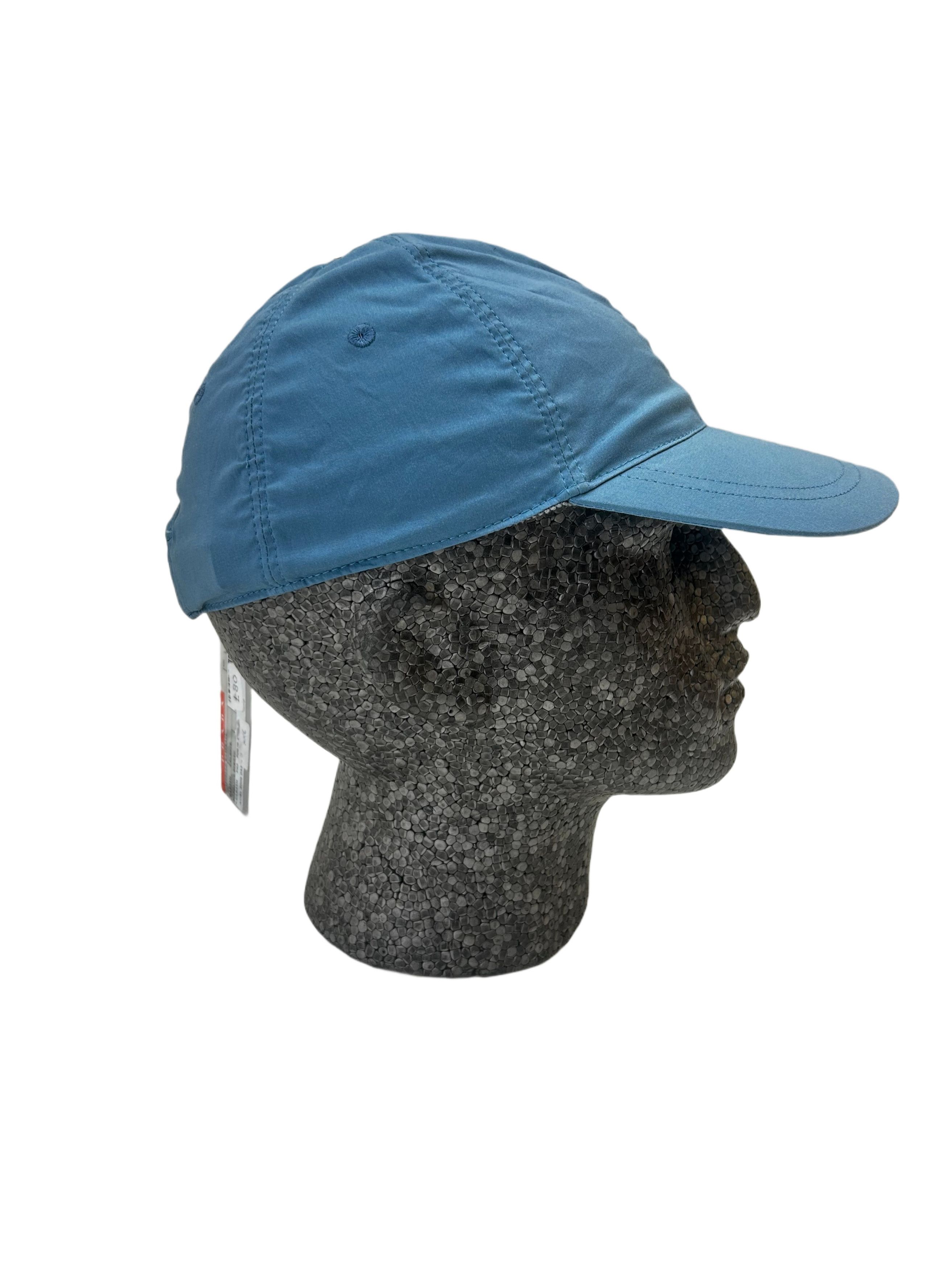 Prada Prada Linea Rossa Blue Baseball Cap WithLogoVelcro Fastening Size 34 - 2 Thumbnail