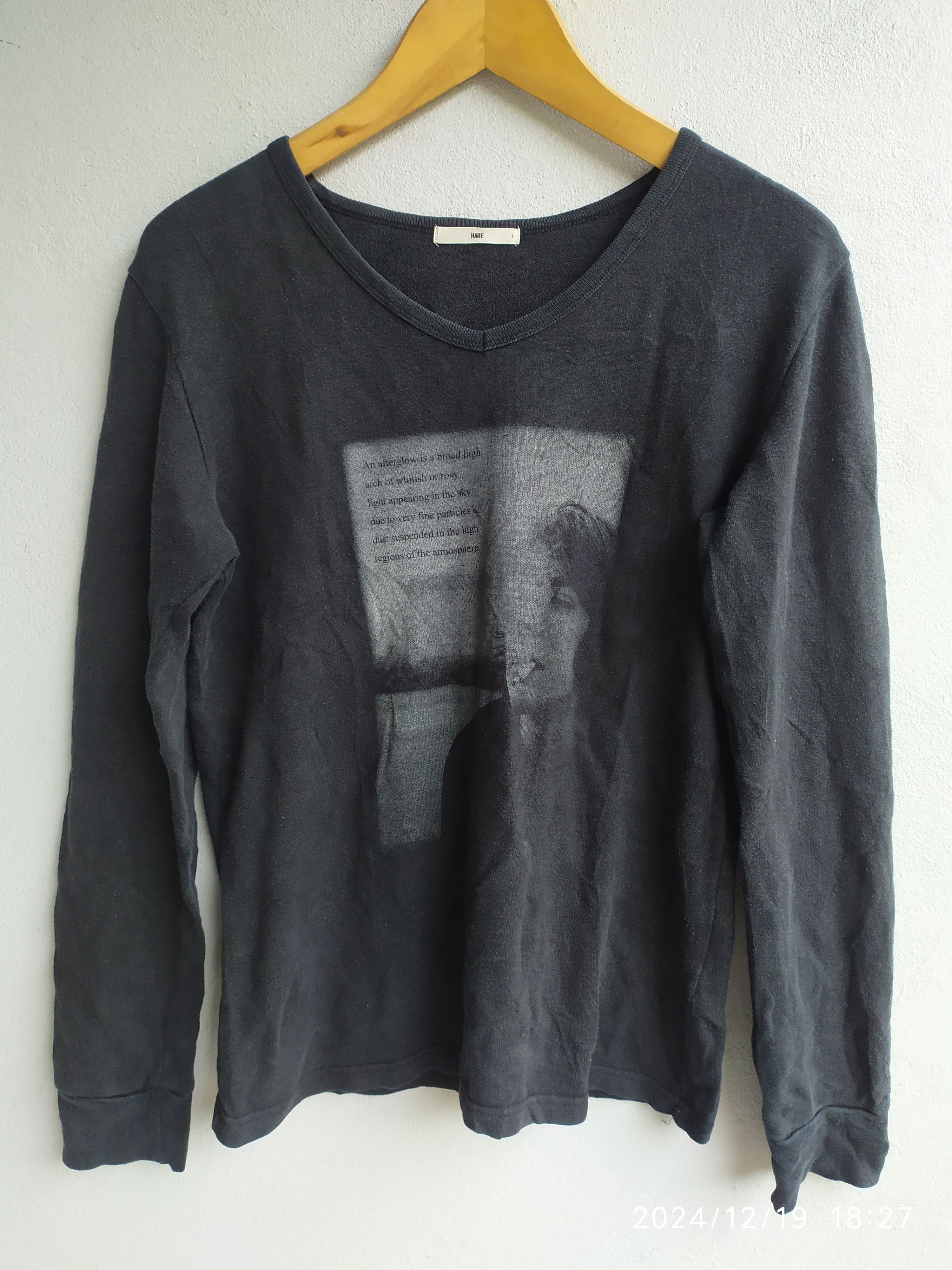 If Six Was Nine × Japanese Brand × Le Grande Bleu (L.G.B.) Japanese Hare Poem Long Sleeve Size US S / EU 44-46 / 1 - 1 Thumbnail