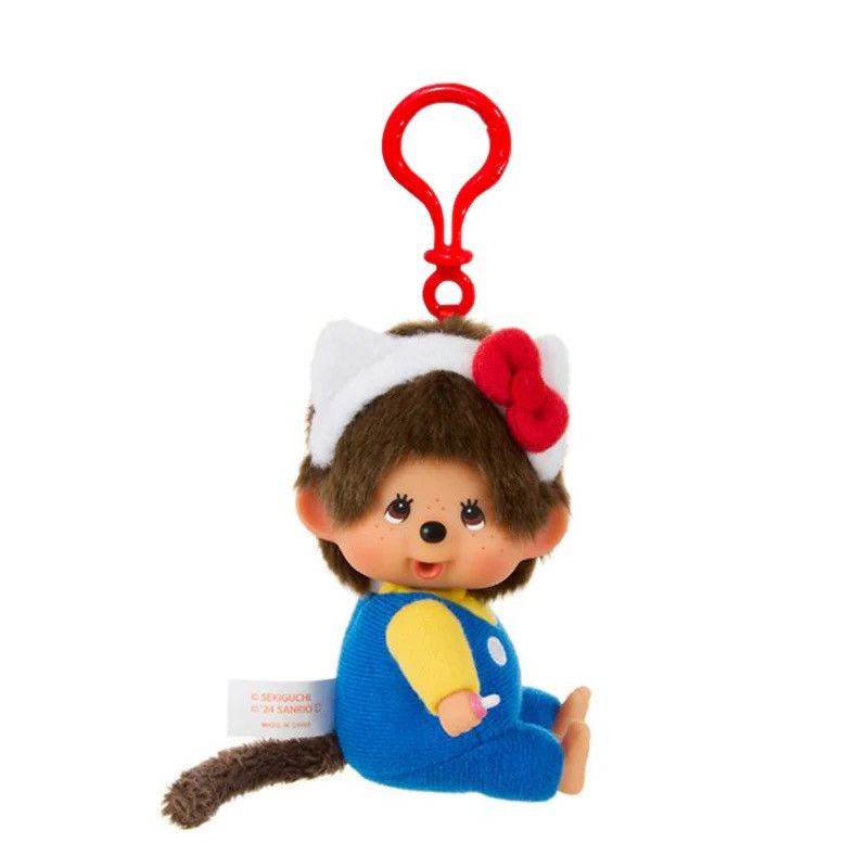 Other Hello Kitty x Monchhichi Plush Mascot Clip Key Chain Size ONE SIZE - 1 Thumbnail