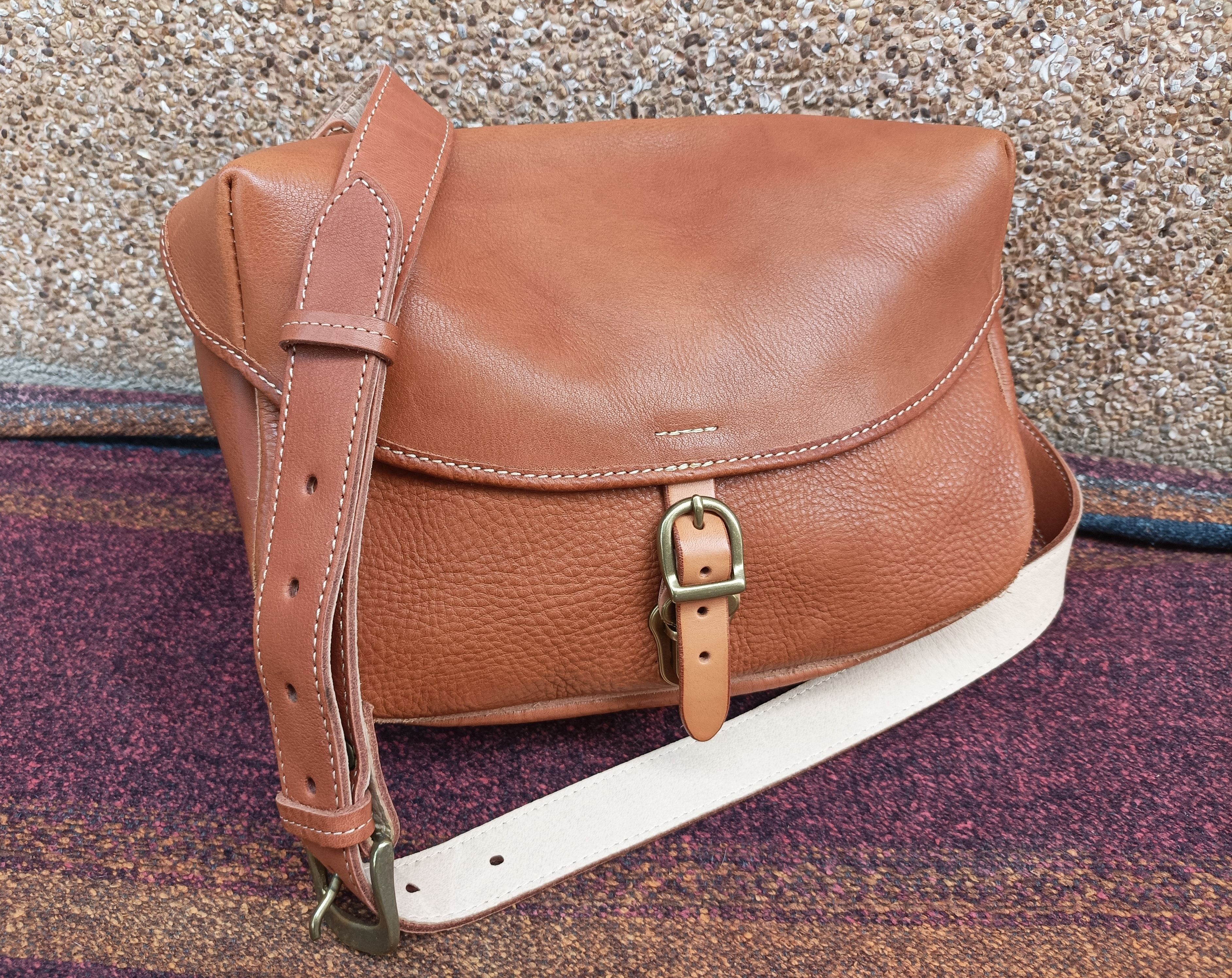 Japanese Brand (B48) Parley Tokyo Japanese Brand Leather Crossbody Bag Size ONE SIZE - 2 Thumbnail
