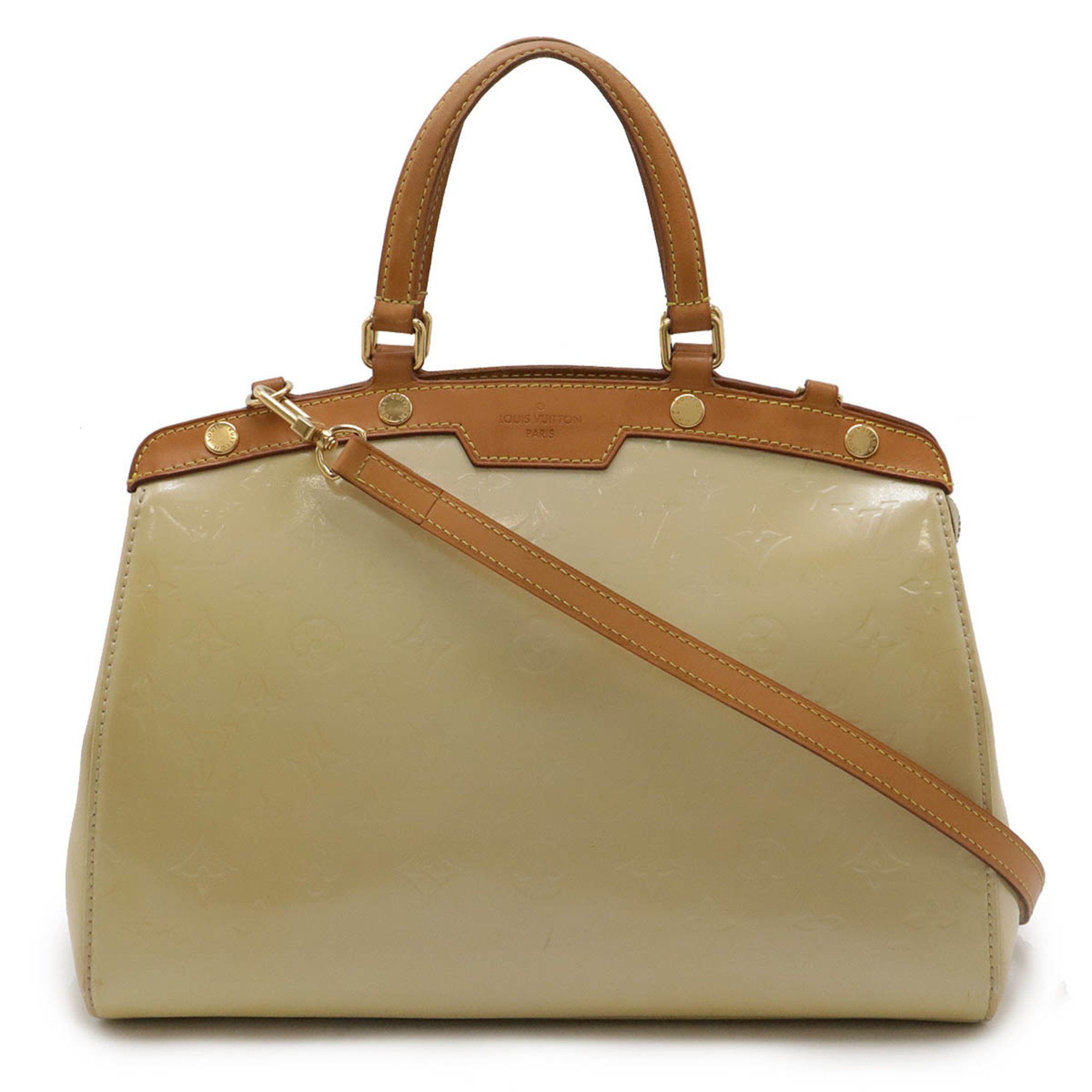 Louis Vuitton Monogram Vernis Mm Handbag Tote Bag Shoulder Enamel Broncorail M91456, Women's
