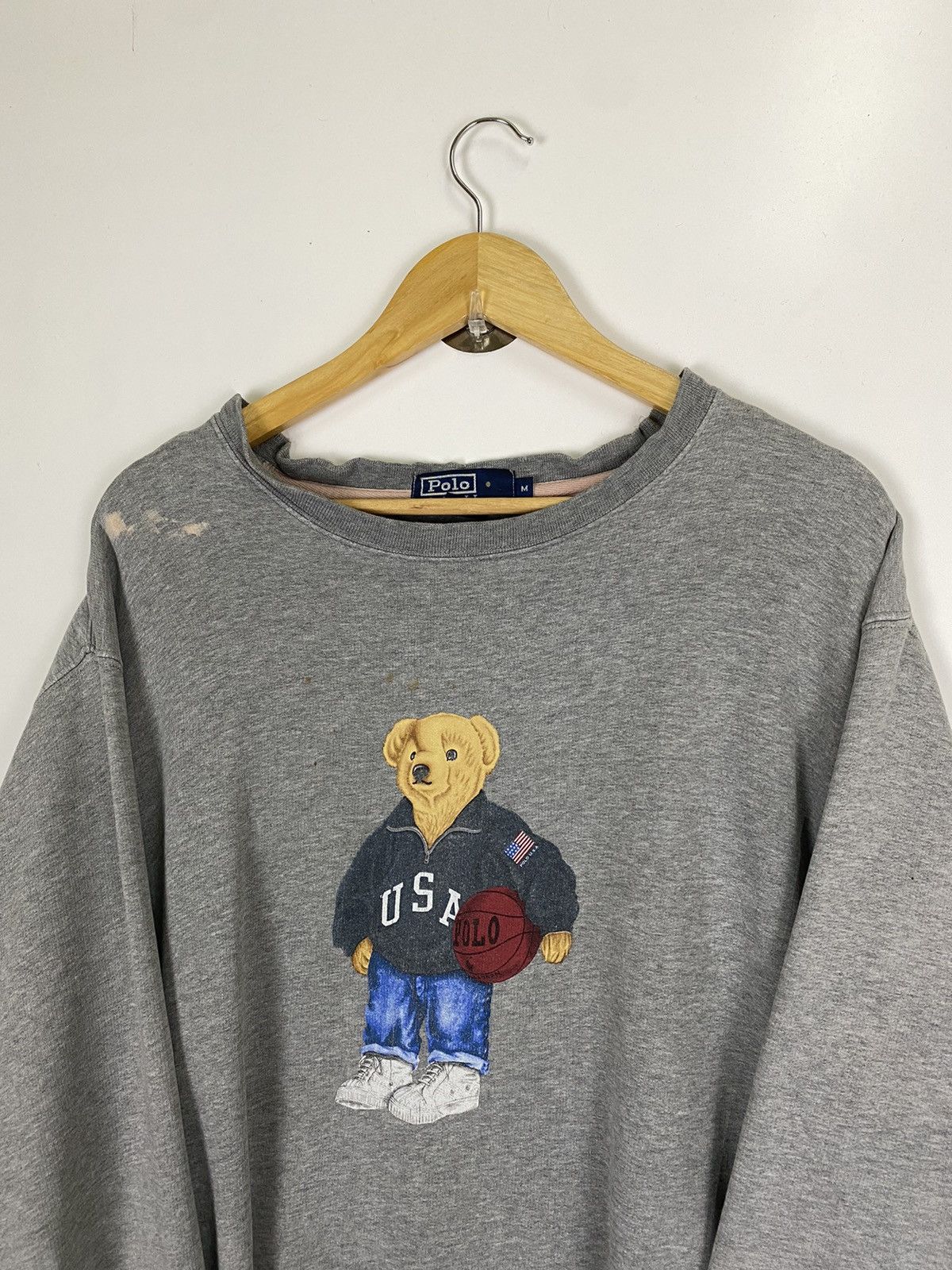 Polo Ralph Lauren ✅️Vintage Polo Bear Usa By Ralph Lauren Size US M / EU 48-50 / 2 - 4 Thumbnail