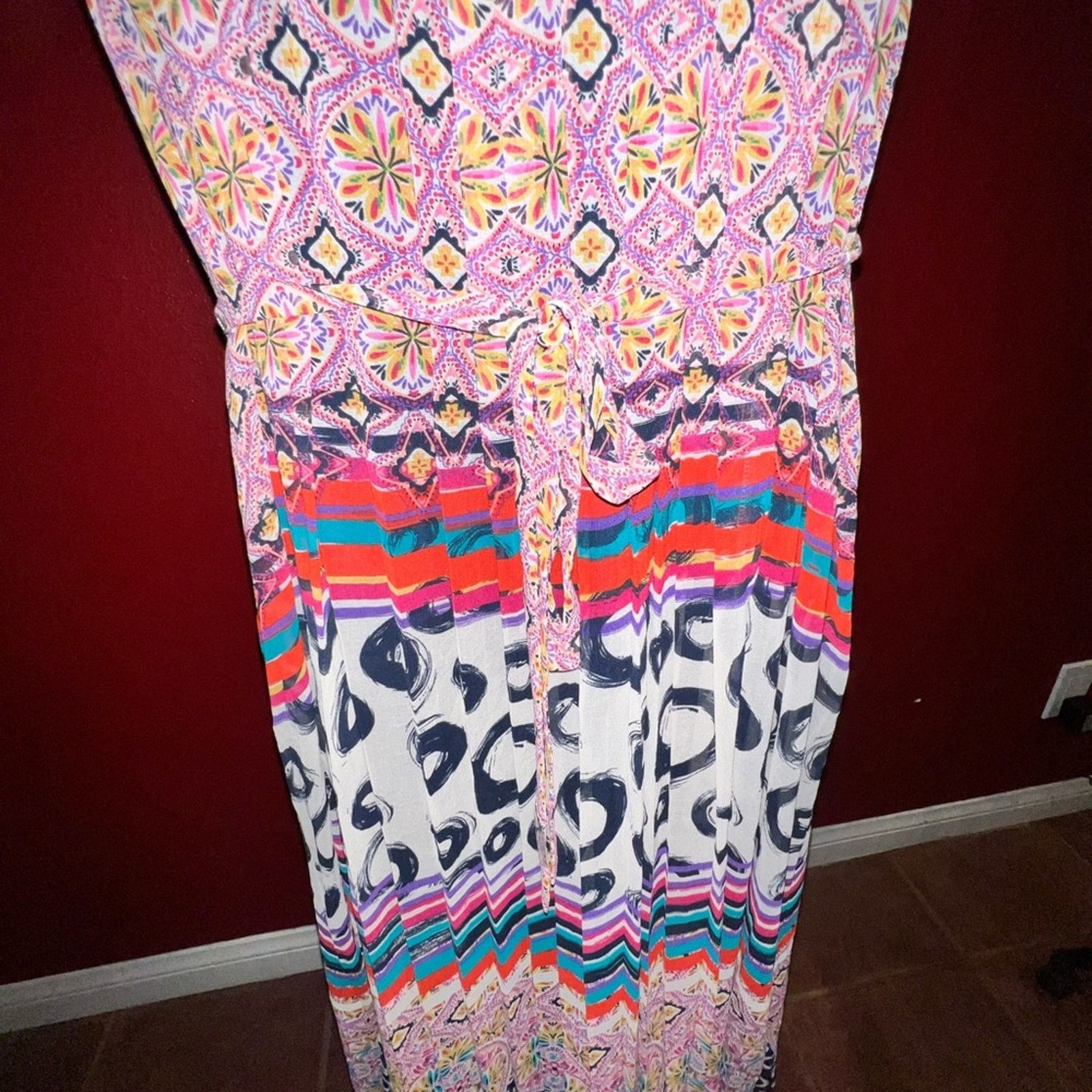 Donna Morgan Anthropologie Donna Morgan Mayrona Midi Dress size 16 NWT Size XXL / US 16-18 / IT 52-54 - 5 Thumbnail