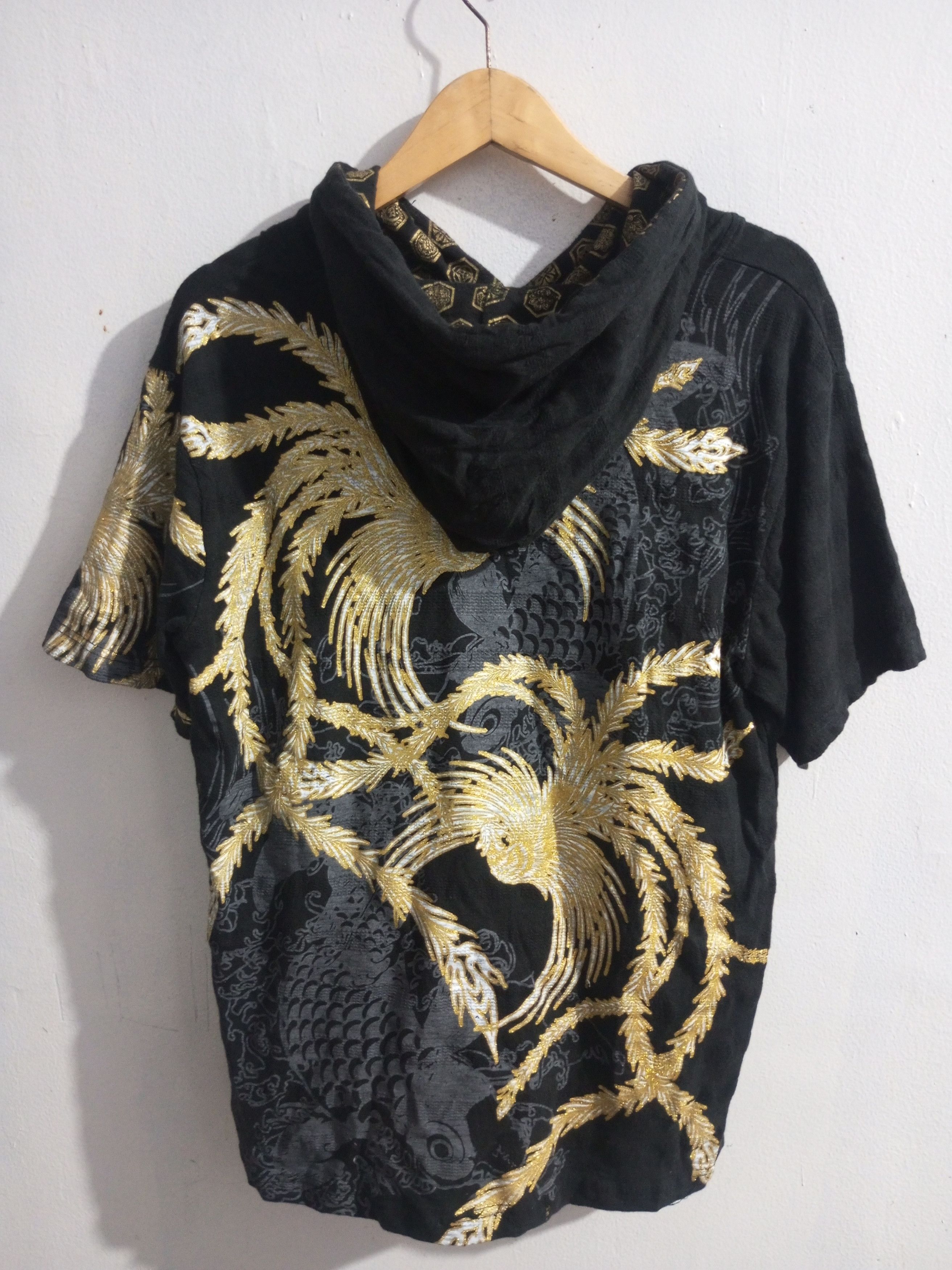 Japanese Brand Bullet noise sukajan Poenhix x koi t shirt hoodie Size US L / EU 52-54 / 3 - 8 Thumbnail