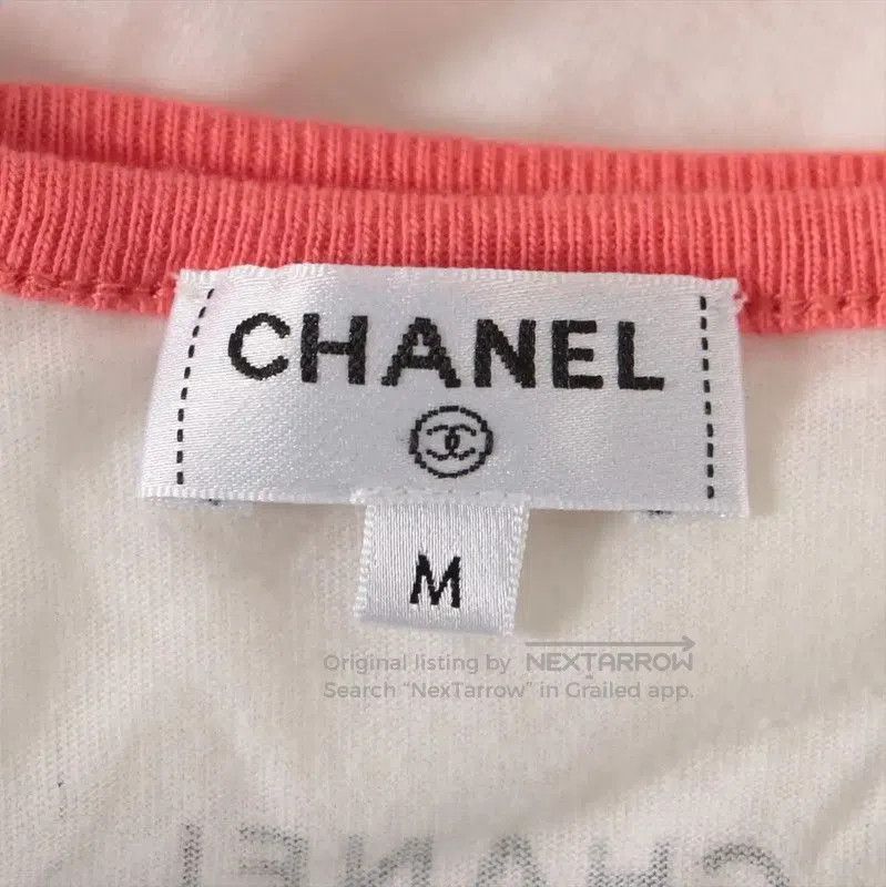Chanel Chanel Cotton Mix White Graphic T-Shirt . Size M / US 6-8 / IT 42-44 - 3 Thumbnail