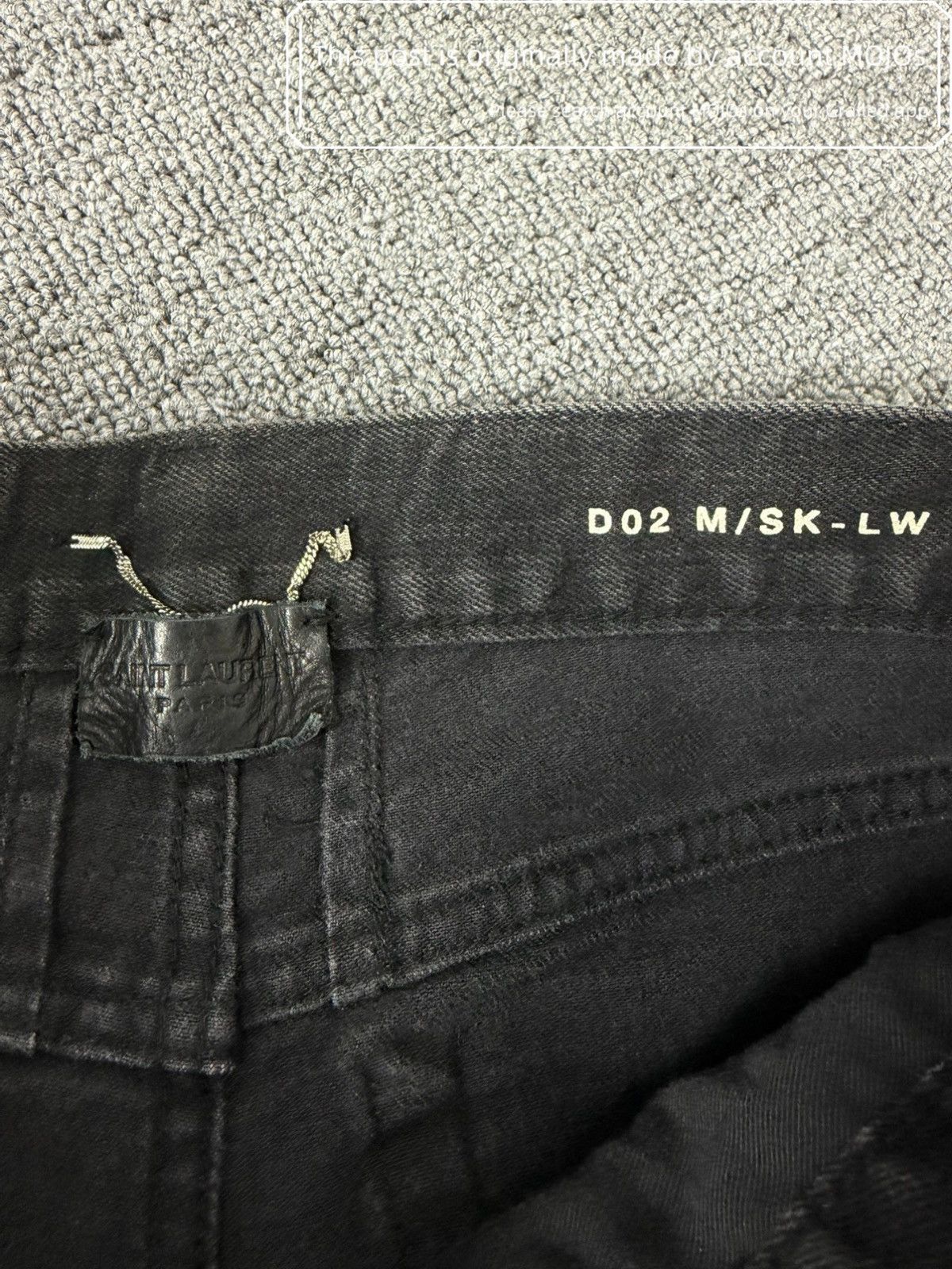 Saint Laurent Paris Sz 28 Saint Laurent Paris 15SS D02 Basic Vintage Black Denim Size US 28 / EU 44 - 5 Thumbnail