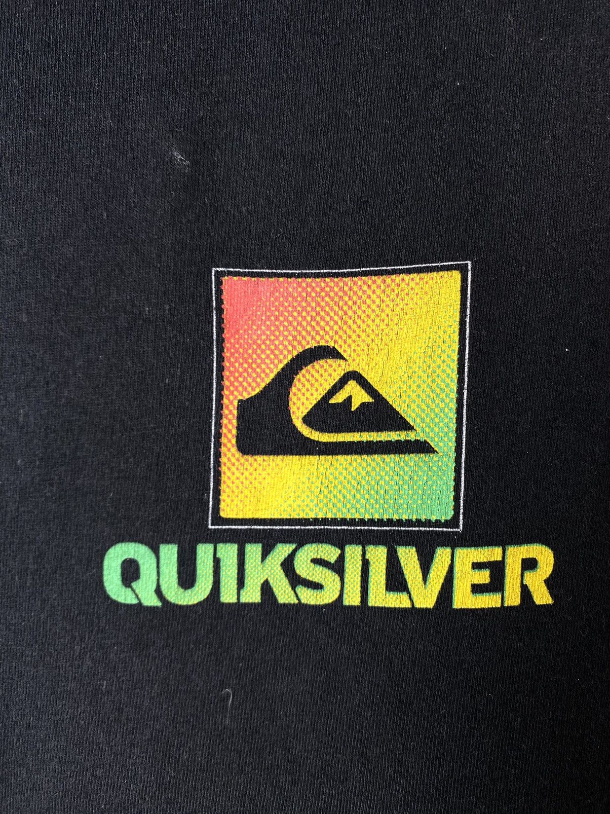 Quiksilver Vintage 2000’s Quiksilver Rasta Gradient T Shirt Surf Style Size US L / EU 52-54 / 3 - 3 Thumbnail