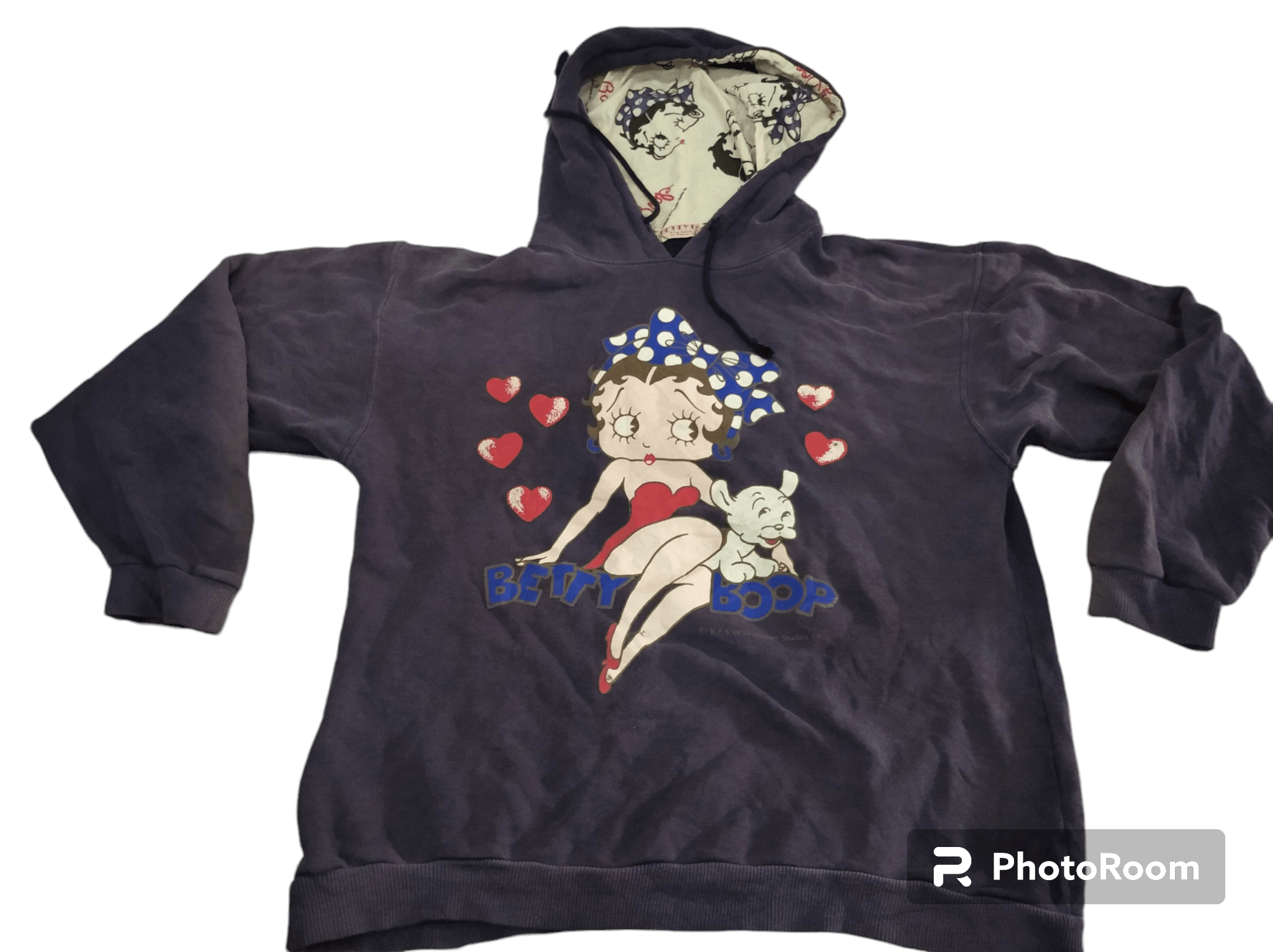 Betty boop faded hoodie sweatshirts