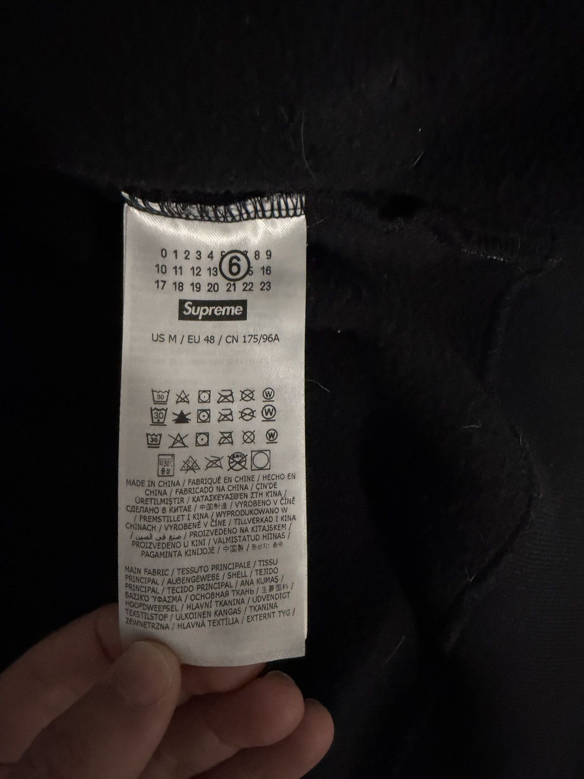 Supreme Supreme MM6 Maison Margiela zipup hoodie Size US M / EU 48-50 / 2 - 6 Thumbnail