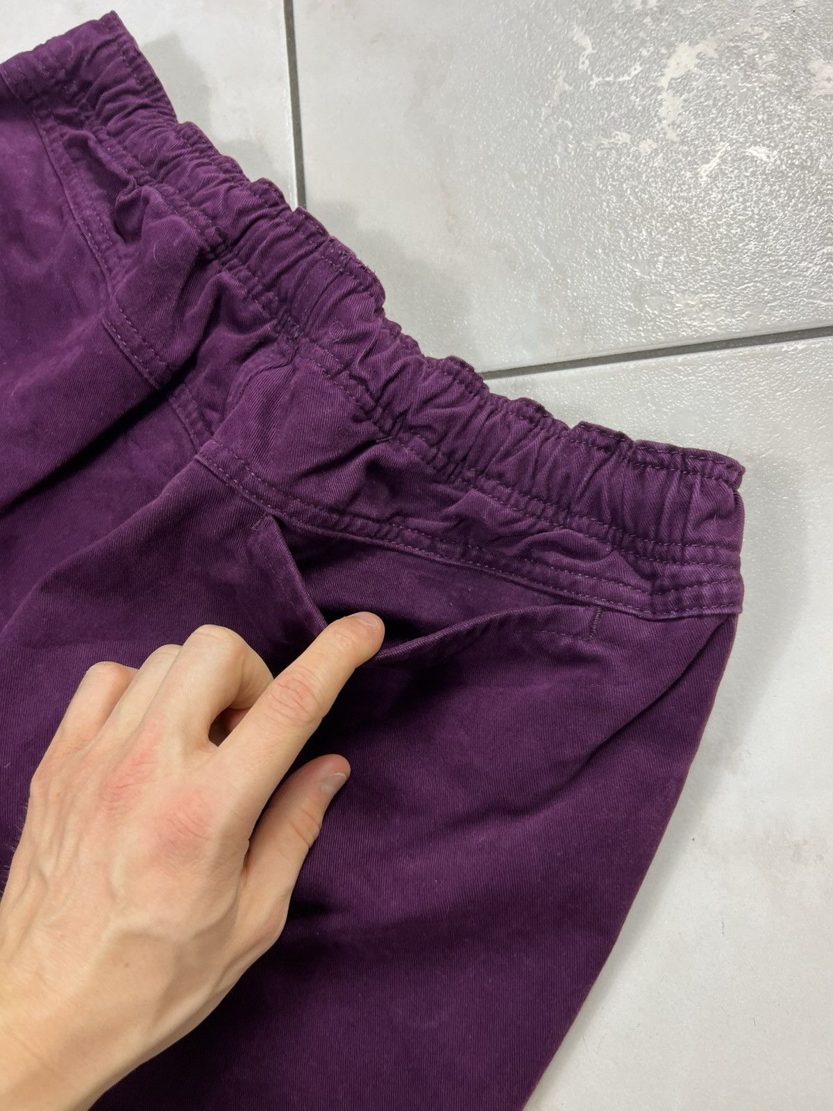 Stussy Stussy elastic stuff baggy brushed beach pant trousers lean Size US 32 / EU 48 - 14 Thumbnail