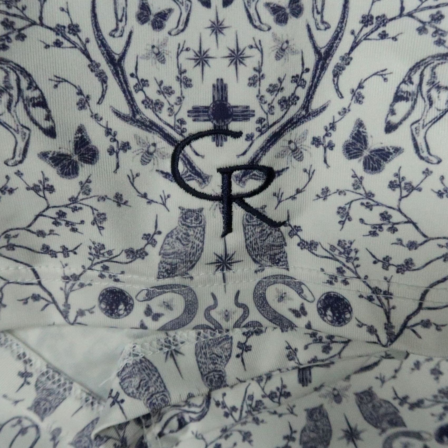 Vintage Greyson Polo Shirt Mens L White Purple Wolf Print Short Sleeve Golf Tennis Moisture Wicking Polo Size US L / EU 52-54 / 3 - 4 Thumbnail