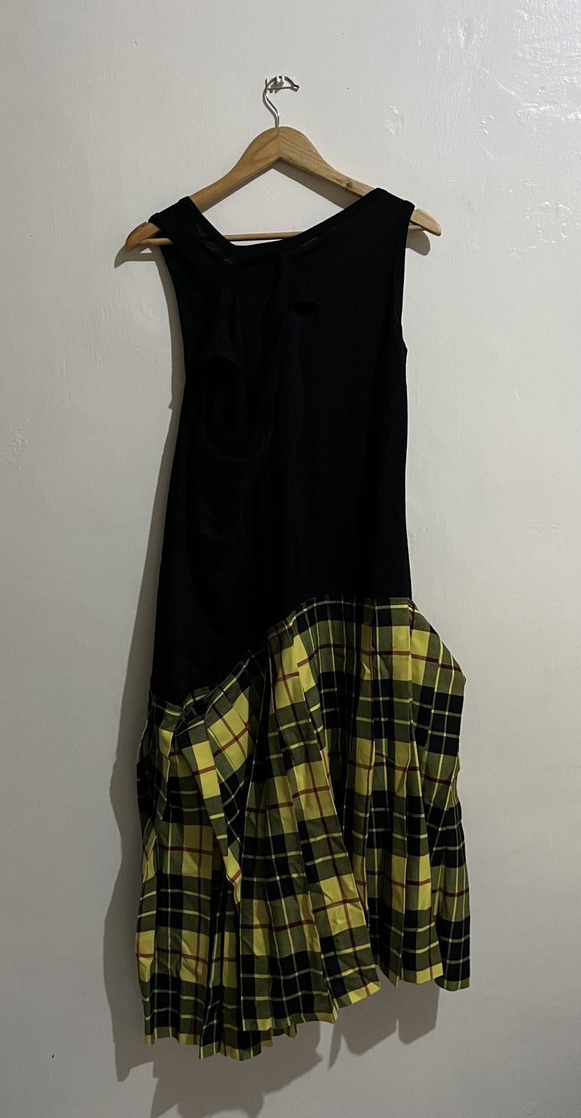 Comme des Garcons Junya Watanabe x CDG Black Plaid Dress Size XS / US 0-2 / IT 36-38 - 2 Thumbnail