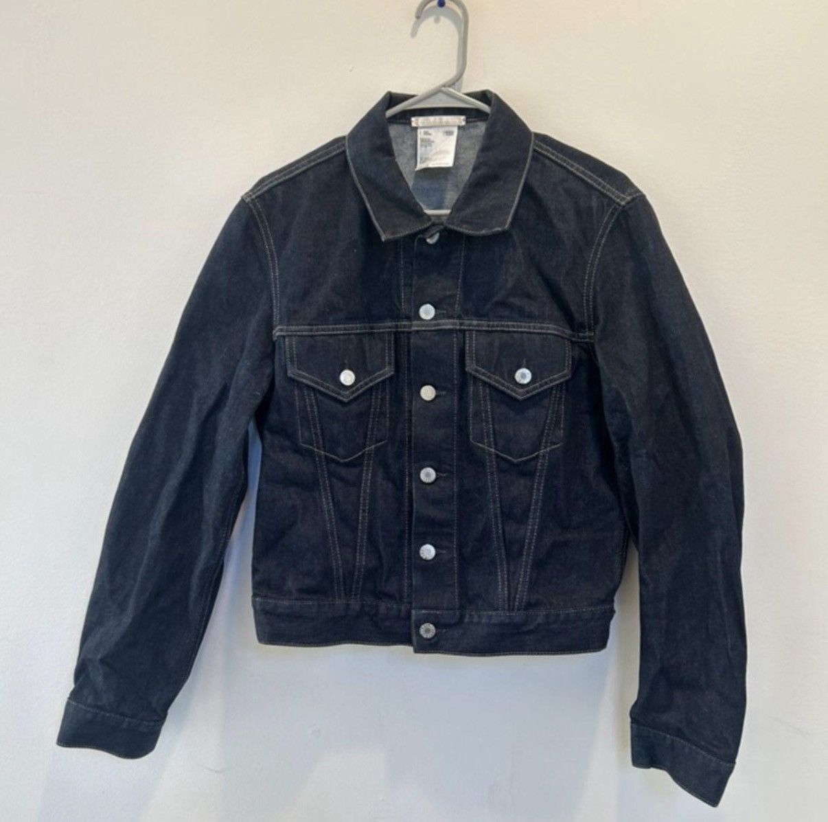 Helmut Lang Helmut Lang Mr. 87 Wax Denim Jacket with Faux Fur