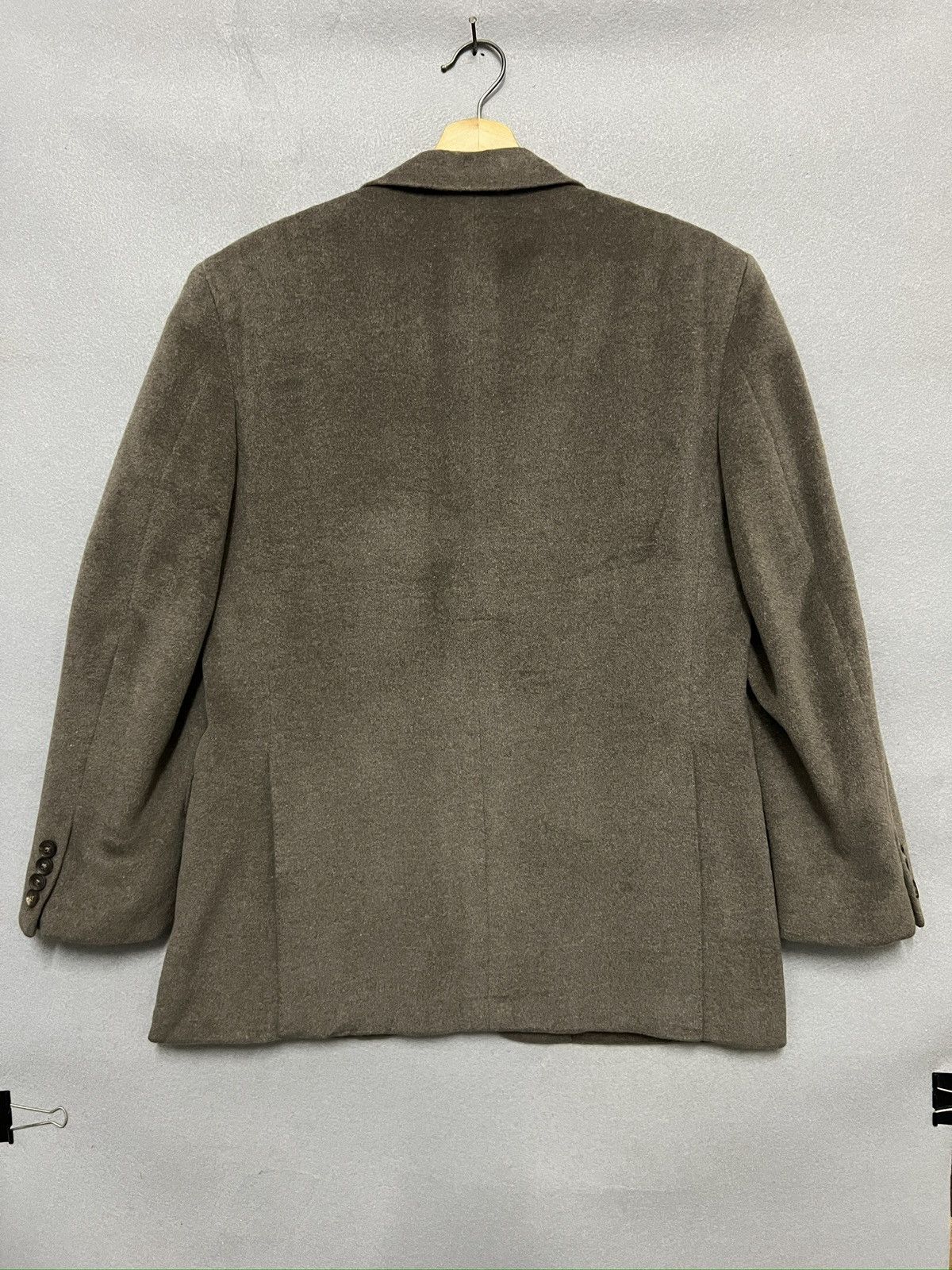 Burberry 398. Vintage 90s Burberrys Wool Angora Blazer Size 44S - 2 Thumbnail
