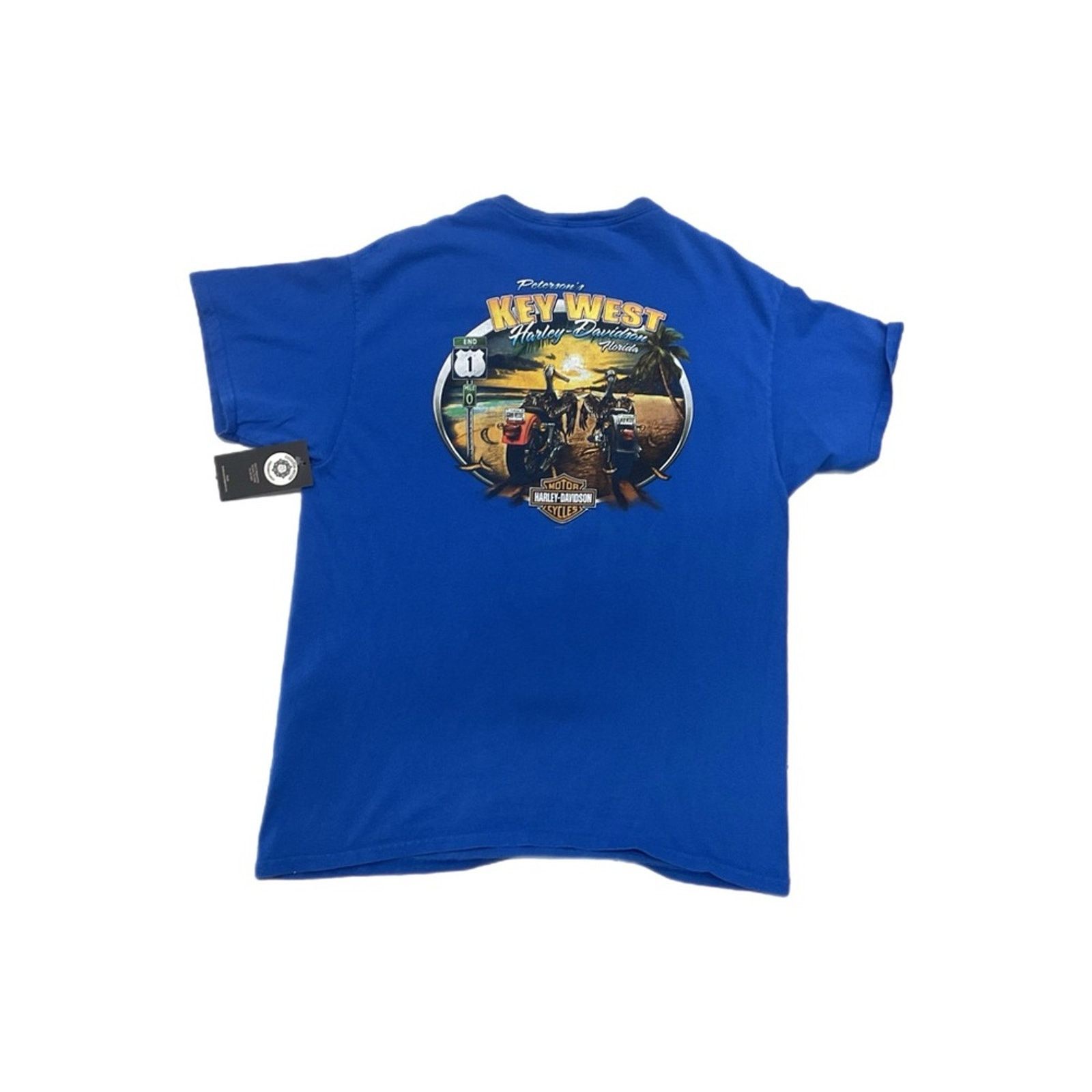 Harley Davidson Harley-Davidson Key West, FL Blue T-Shirt Size US L / EU 52-54 / 3 - 2 Thumbnail