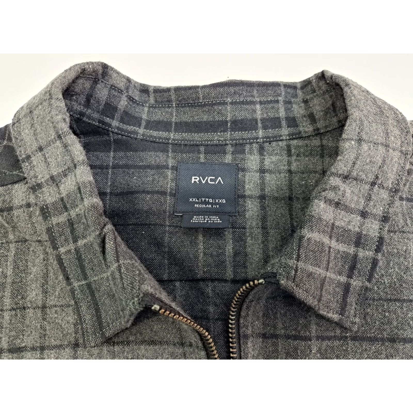 RVCA RVCA Jacket Full Zip Regular Black/Grey Striped 2XL Men Size US XXL / EU 58 / 5 - 4 Thumbnail