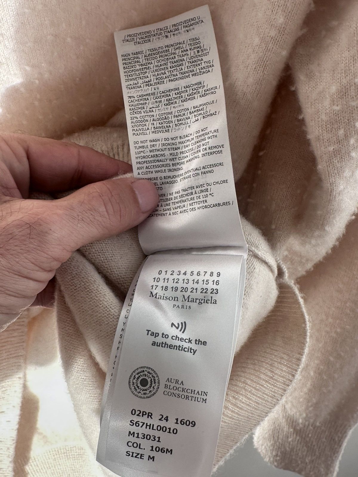 Maison Margiela NWOT Brushed Cashmere Sweater - Medium Size US M / EU 48-50 / 2 - 4 Thumbnail