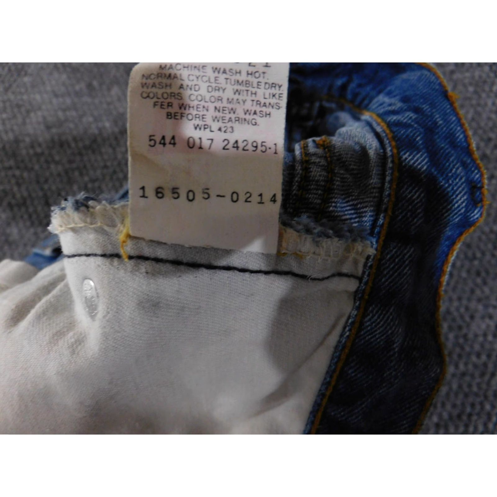 Levi's VINTAGE Levi's Jeans Womens 14 Blue High Rise Tapered Made in USA 16505-0214 90s Size 36" / US 14 / IT 50 - 6 Thumbnail