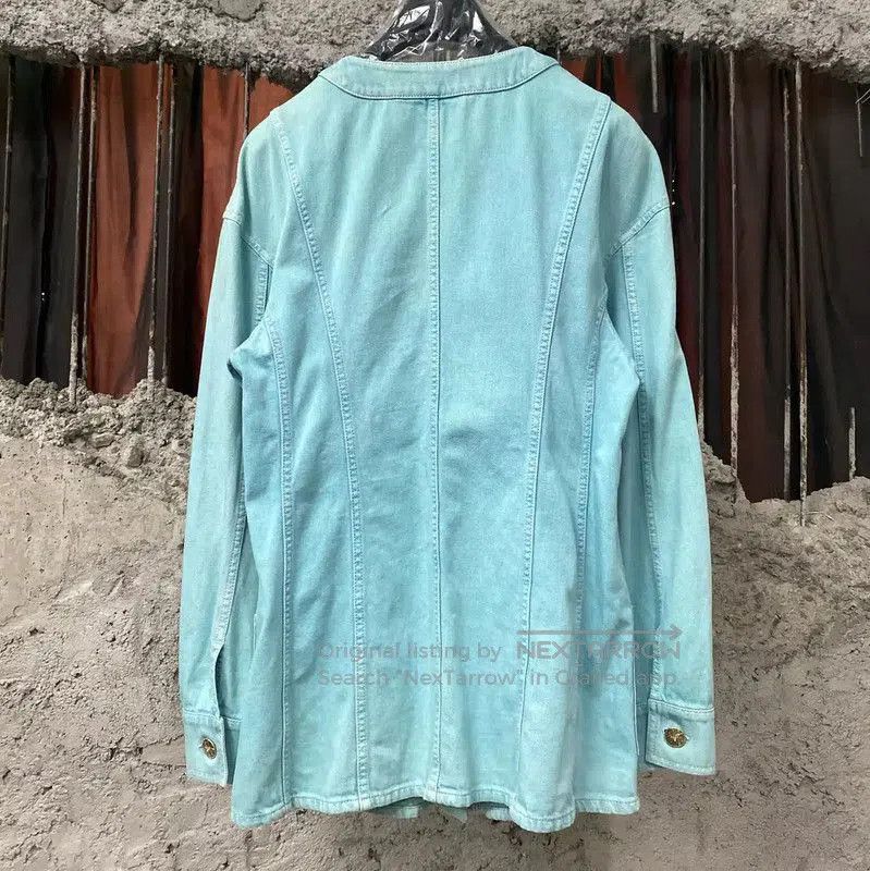 Chanel Blue Cotton Women's Jacket .