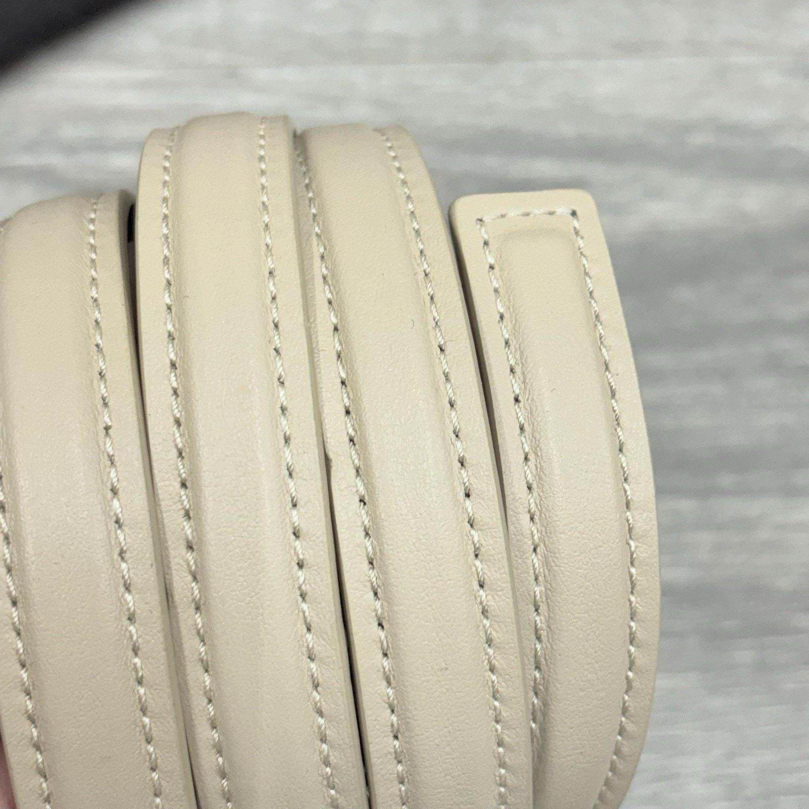 Amiri Amiri Nappa Belt ' Alabaster ' | BRAND NEW! Size 34 - 5 Thumbnail