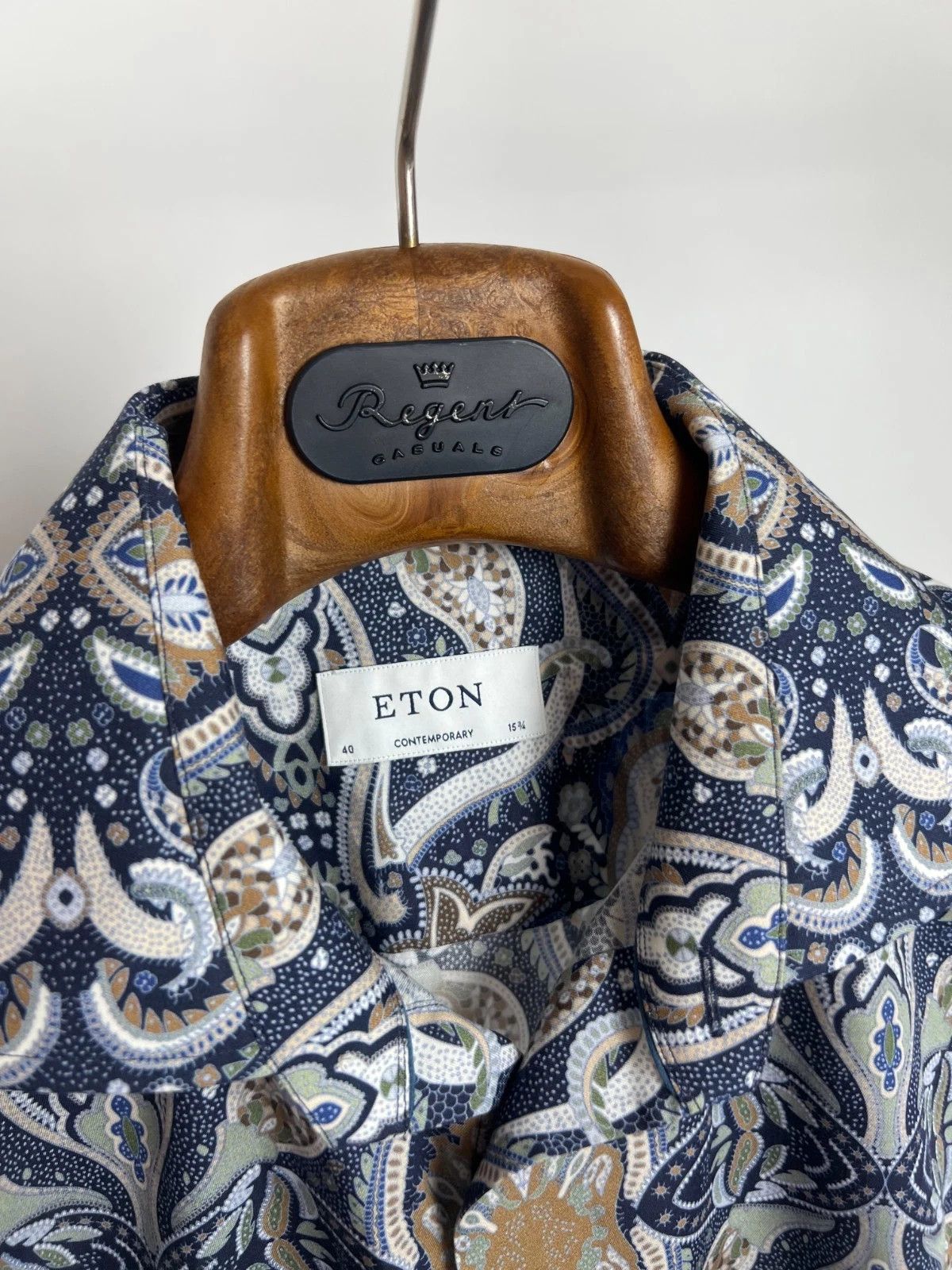 Eton Eton Contemporary Abstract Multicolor Shirt Long Sleeve Size US M / EU 48-50 / 2 - 5 Thumbnail