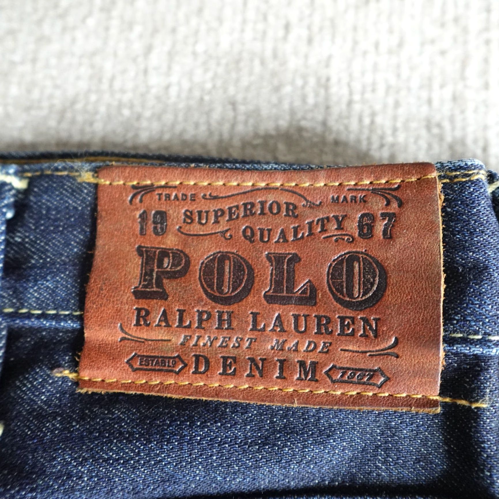 Polo Ralph Lauren Polo Ralph Lauren Jeans 38 x 33 Blue Zip Fly Straight Men Denim Cotton Belt Loops 67 Vintage No Regular Size US M / EU 48-50 / 2 - 2 Thumbnail