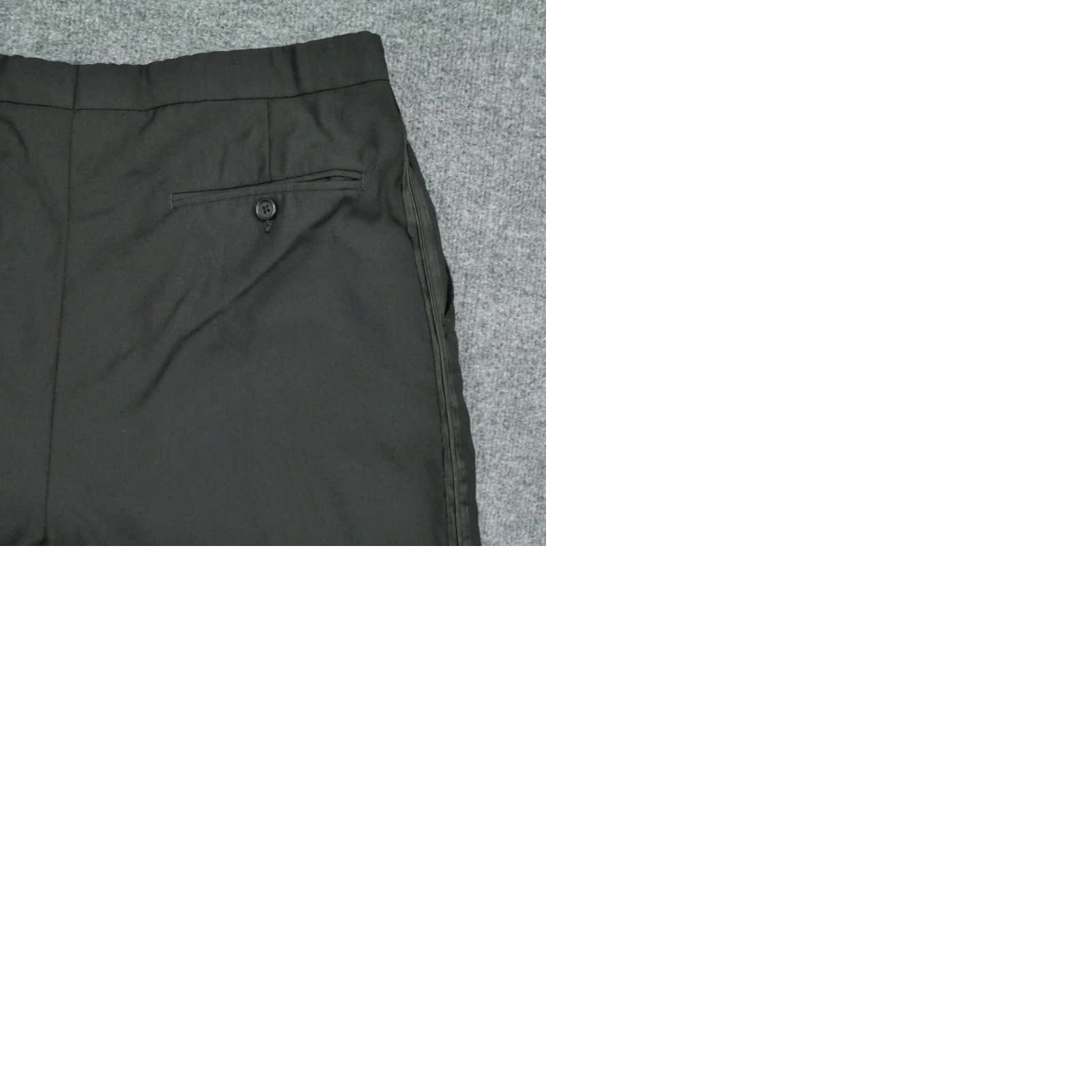 Vintage VINTAGE Zanieri Pants Mens 32x30 Black Dress Slacks Wool Straight Classic Front Pleated 30 In Inseam Mens Regular Size 32 Black Dress Pants Size US 32 / EU 48 - 9 Thumbnail