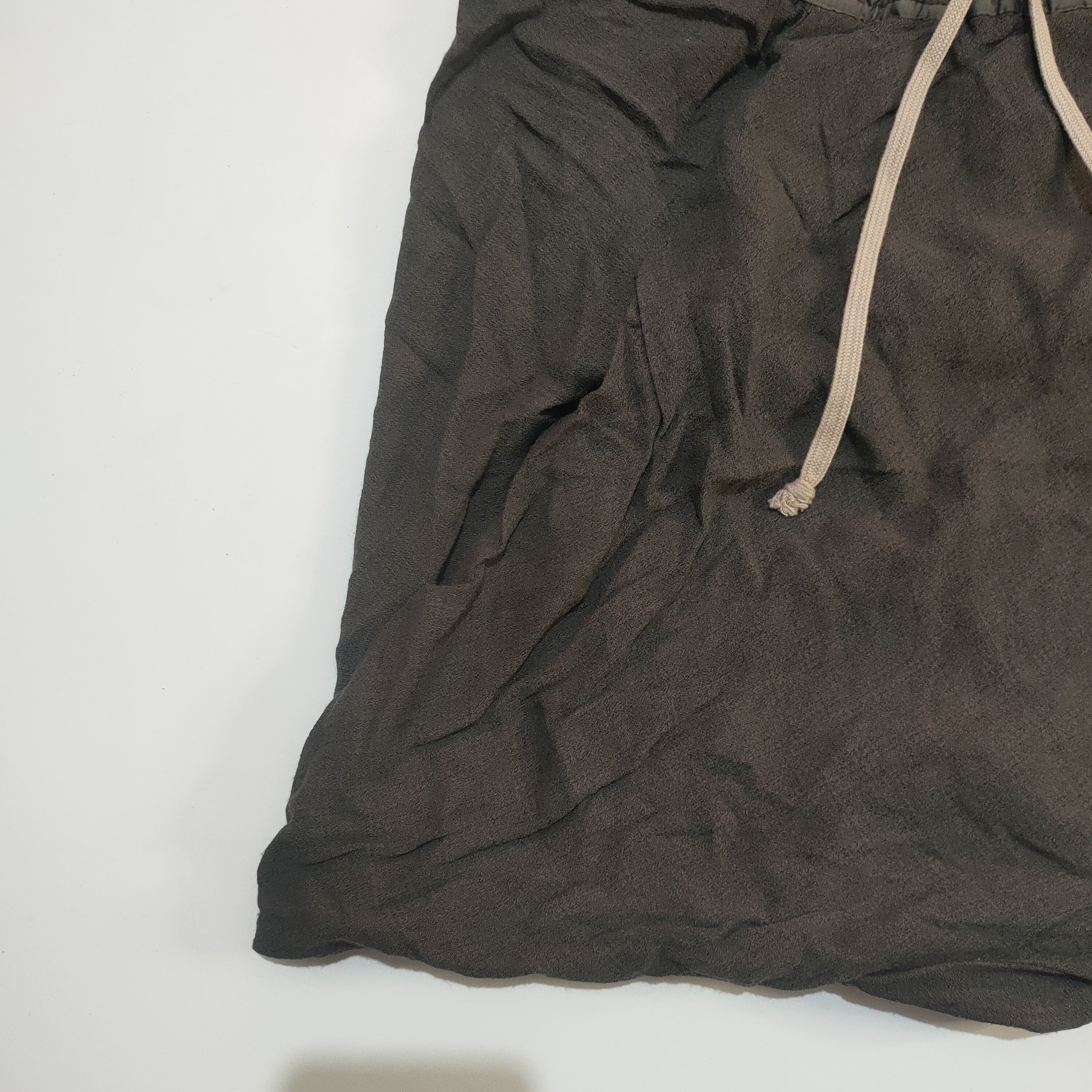 Rick Owens Rick Owens Cyclops S/S16 Drawstring Shorts in Beige Satin Size US 26 / EU 42 - 5 Thumbnail