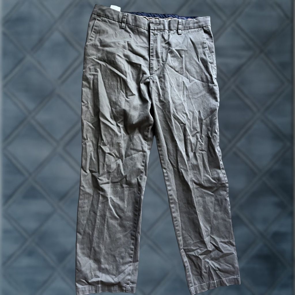 Dockers DOCKERS Classic Fit Flat Front Dress Pants Gray 36x32 Solid Flex Comfort Pants Men Chinos 100% Cotton Vintage No Size US 36 / EU 52 - 1 Thumbnail
