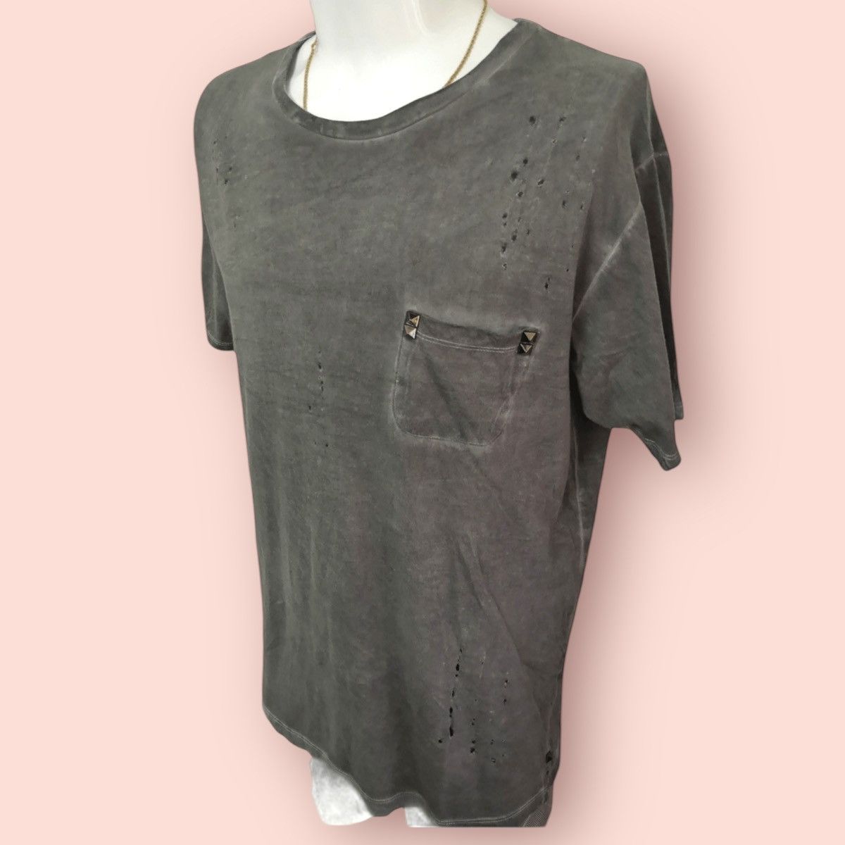 Other VINTAGE VALENTINO DISTRESSED STUDDED RAYON SHIRT Size US L / EU 52-54 / 3 - 2 Thumbnail