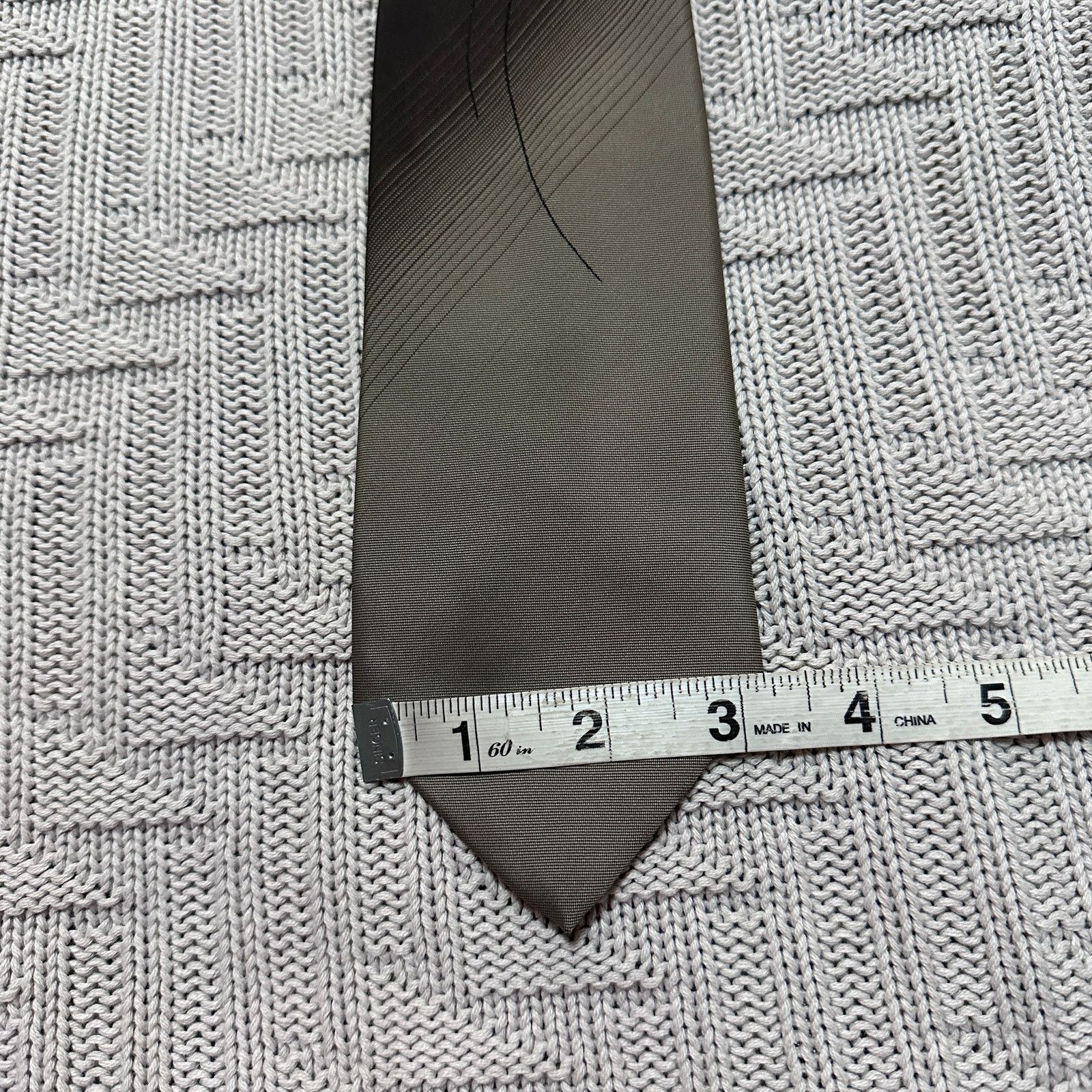 Vintage Vintage Poppy gray silver whimsical men's tie Size ONE SIZE - 5 Thumbnail
