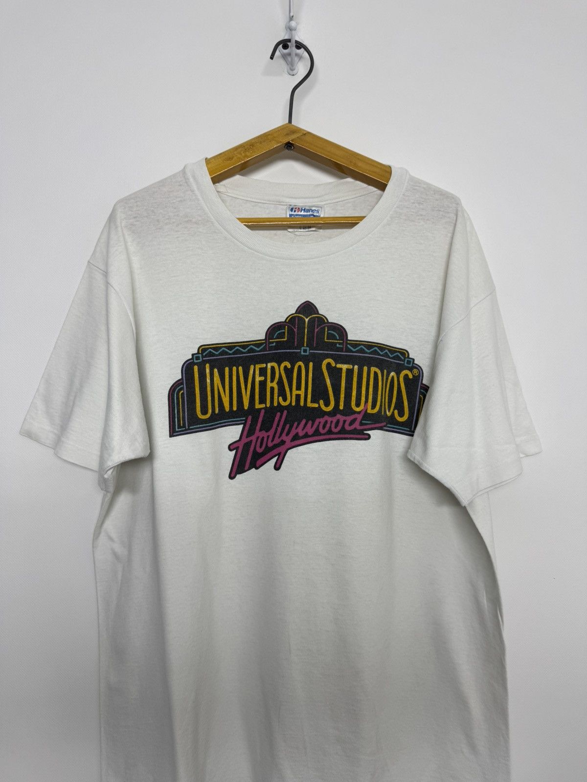 Hanes vintage 90s UNIVERSAL STUDIOS HOLLYWOOD T-Shirt Size US L / EU 52-54 / 3 - 3 Thumbnail