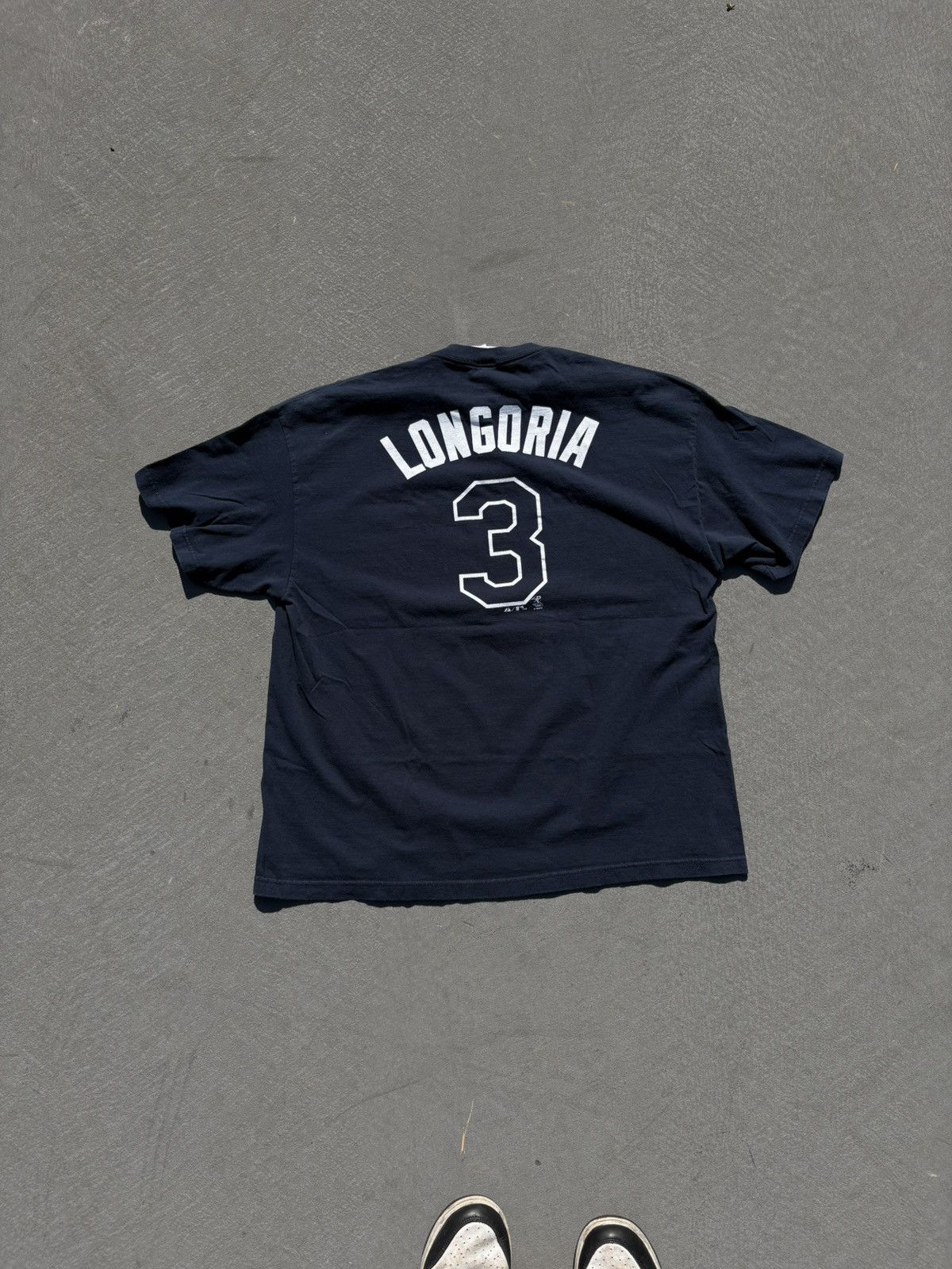 MLB Vintage Evan Longoria Tampa Bay Rays blue t-shirt size XXL Size US XXL / EU 58 / 5 - 3 Thumbnail