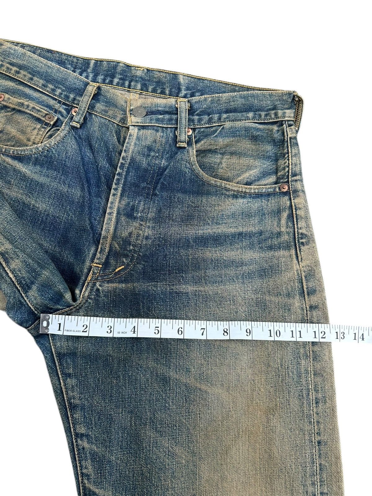 Kapital Vintage Levis Big E Selvedge Rusty Distressed Denim Jeans Size US 32 / EU 48 - 17 Thumbnail
