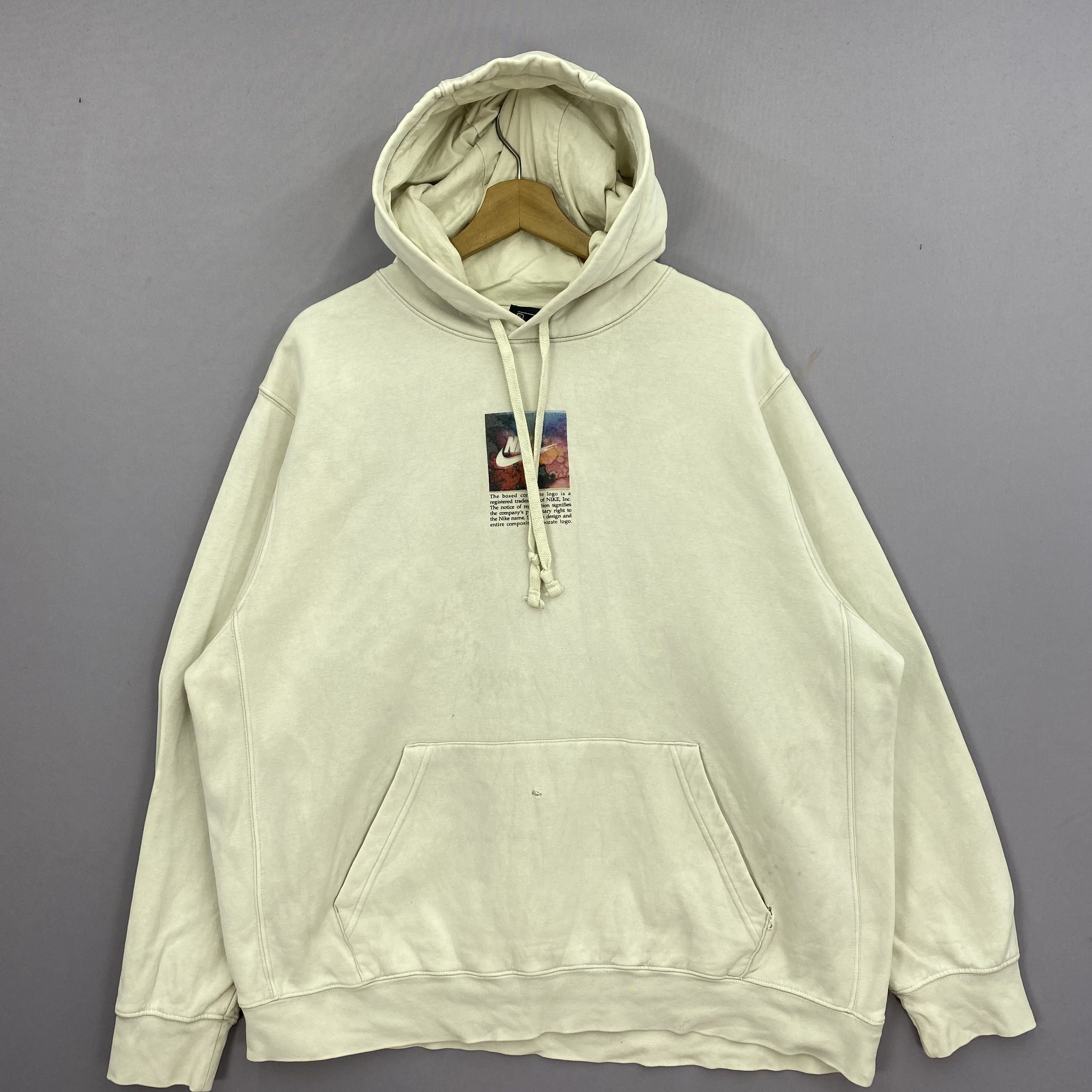 Nike Vintage Nike Sweater Y2K Big Swoosh Hoodie Sweatshirt Size US XL / EU 56 / 4 - 3 Thumbnail