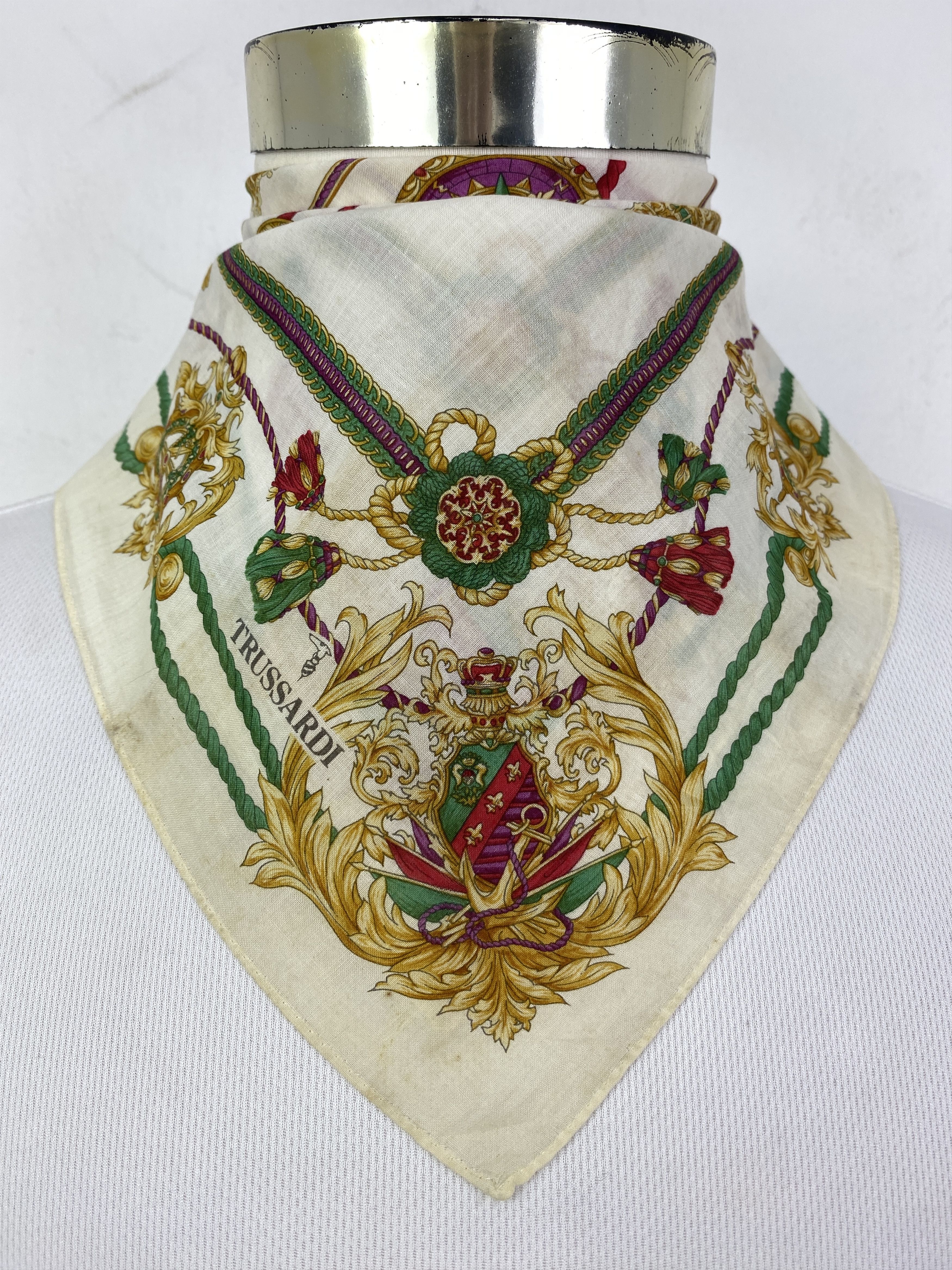 Trussardi Vintage Trussardi Handkerchief / Neckerchief HKC0923 Size ONE SIZE - 1 Thumbnail