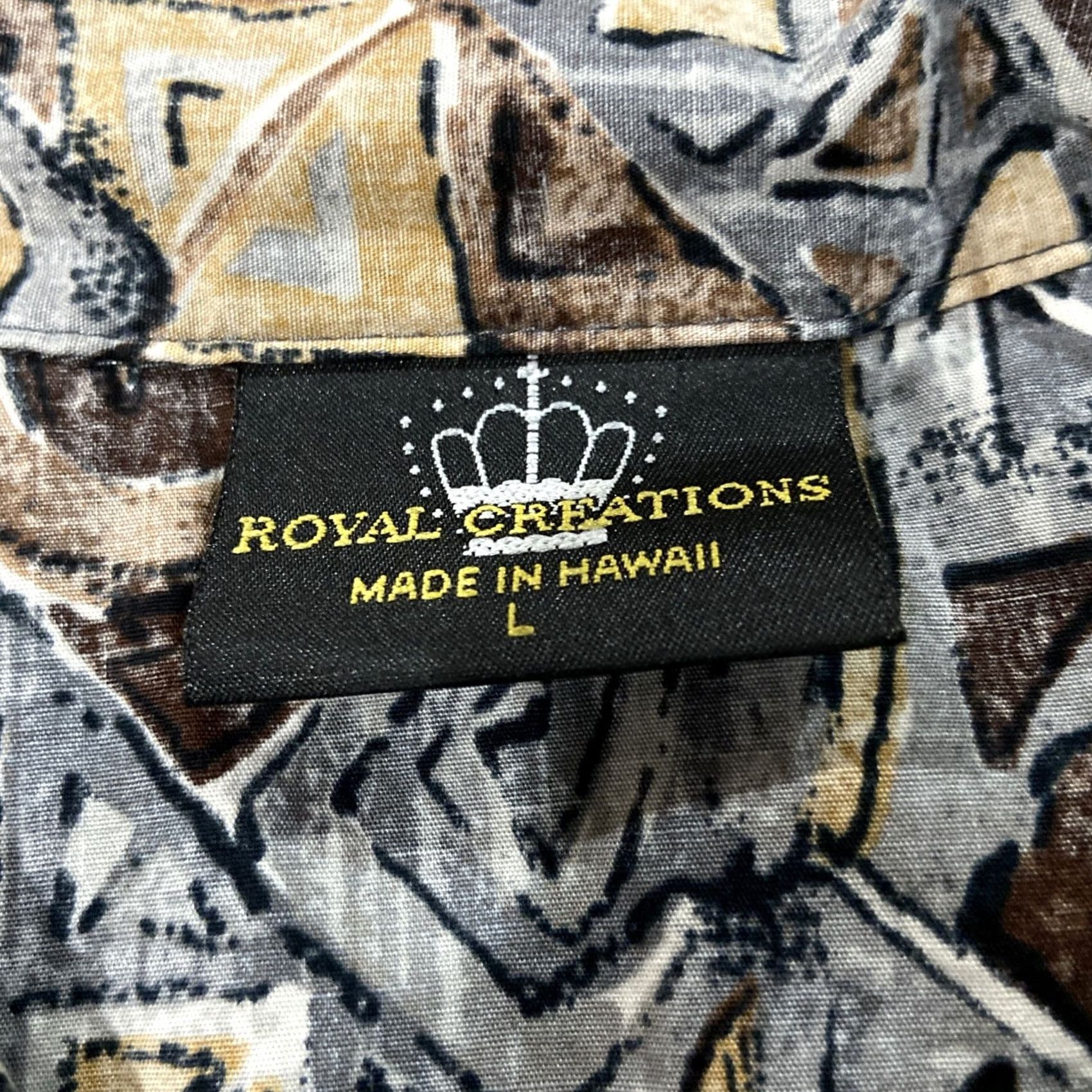 Vintage VINTAGE Royal Creations Mens Hawaiian Shirt Aloha L Made In Hawaii Tropical Brown Camp Size US L / EU 52-54 / 3 - 2 Thumbnail